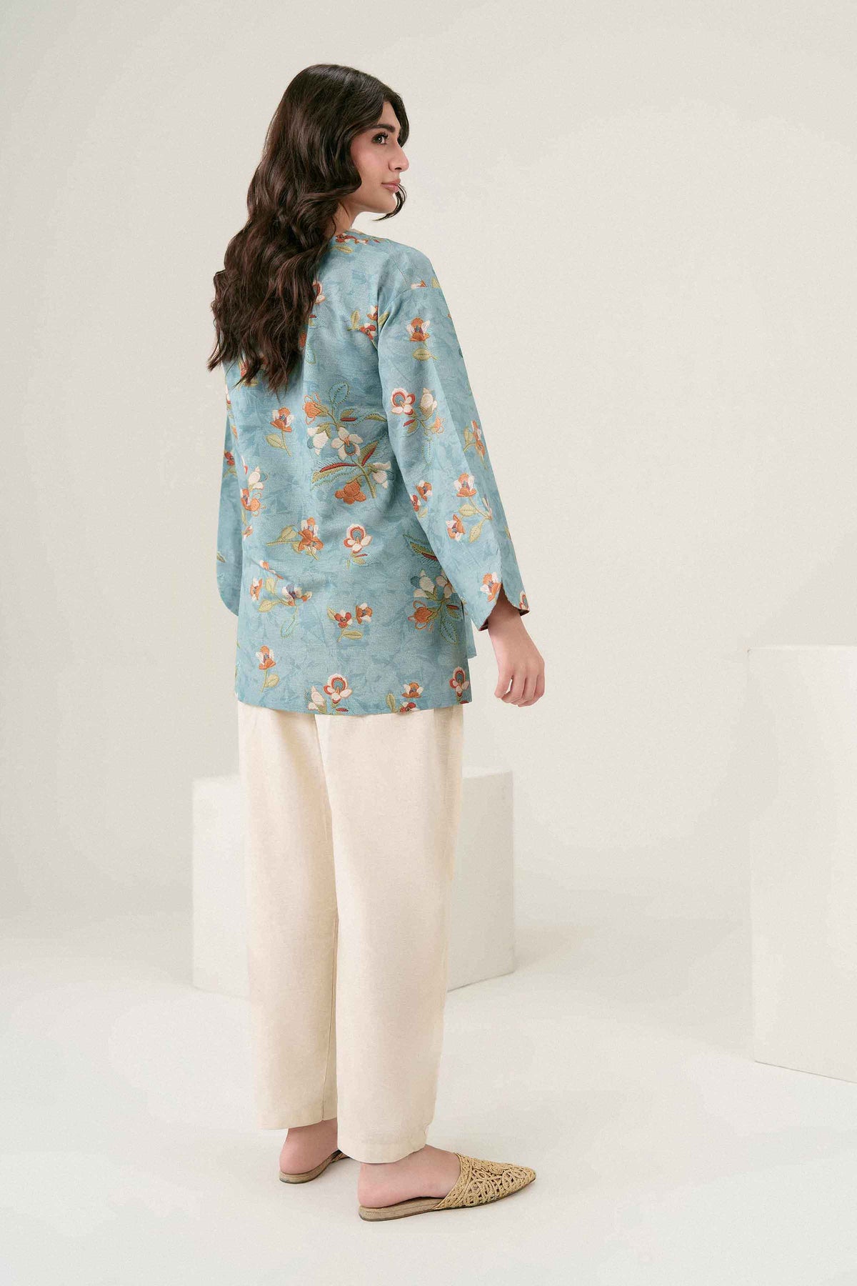 Printed Shirt - ST1SE-PRET26WV3-6 for Women - Pret Collection | Nishat UAE | Shop Online