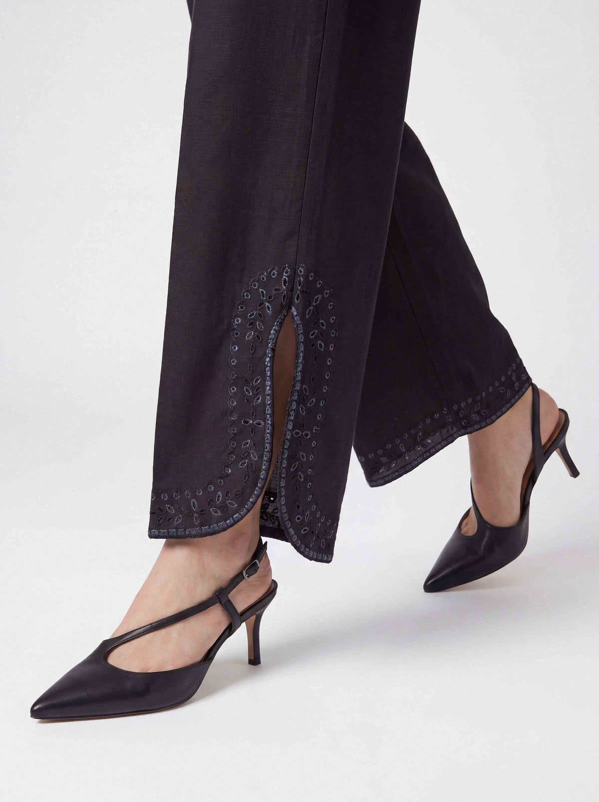 Embroidered Trousers - ST1TE-PRET26WV2-4-for Women -  Pret Collection | Nishat UAE | Shop Online 