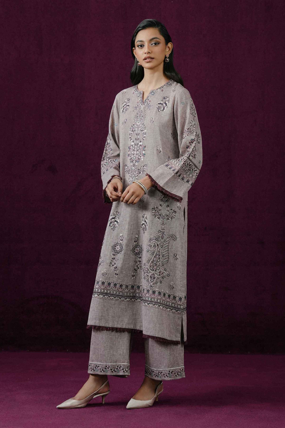 2 PIECE - EMBROIDERED SUIT - ST2PE-BOUT26WV2-15 for Women - Boutique Collection | Nishat UAE | Shop Online 