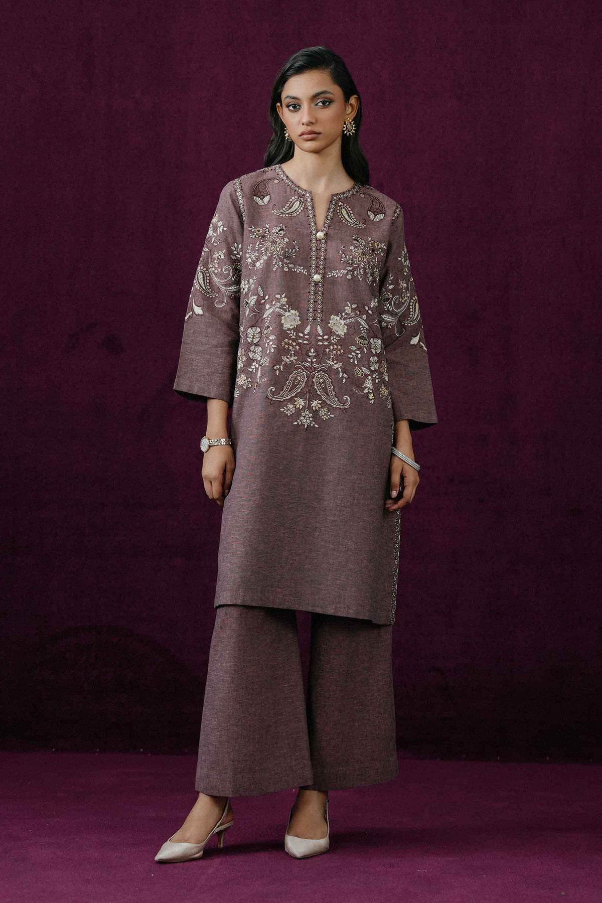 2 PIECE - EMBROIDERED SUIT - ST2PE-BOUT26WV2-17 for Women - Boutique Collection | Nishat UAE | Shop Online 