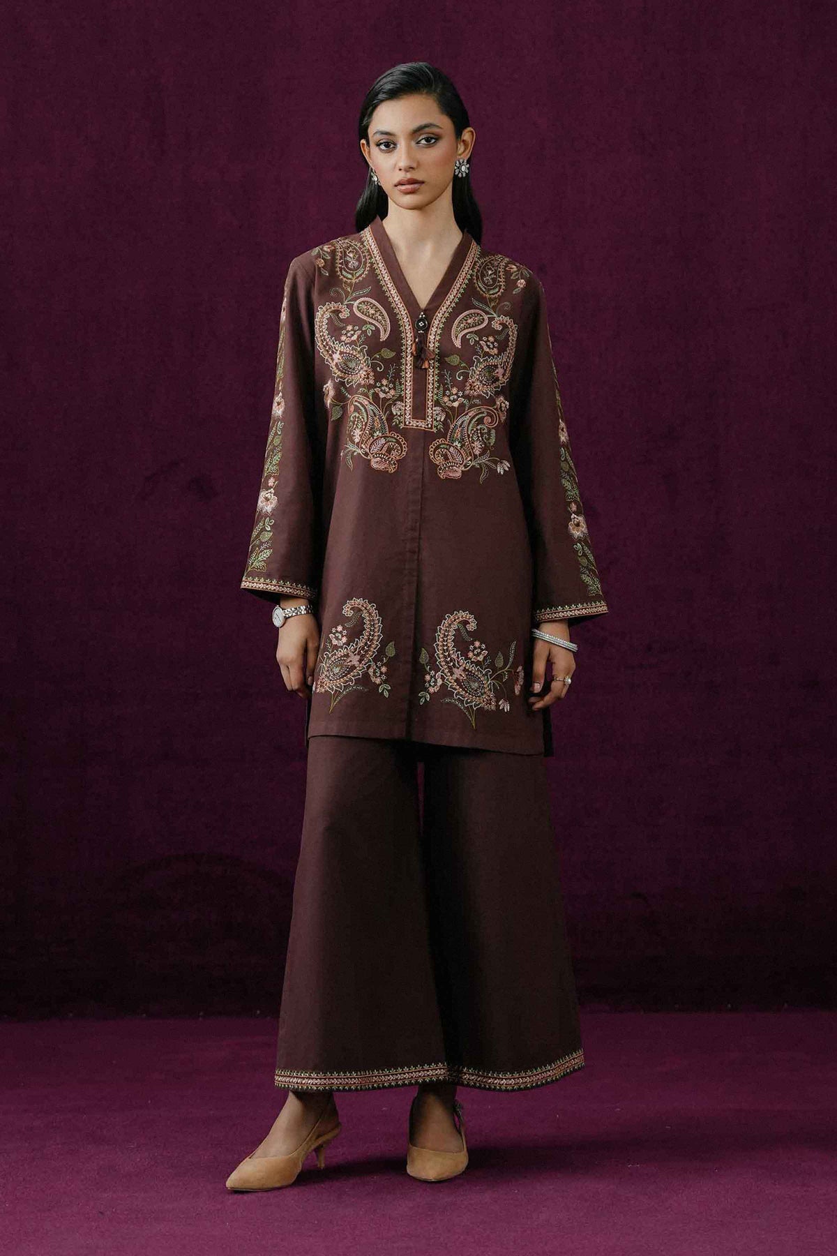 2 PIECE - EMBROIDERED SUIT - ST2PE-BOUT26WV2-23 for Women - Boutique Collection | Nishat UAE | Shop Online 