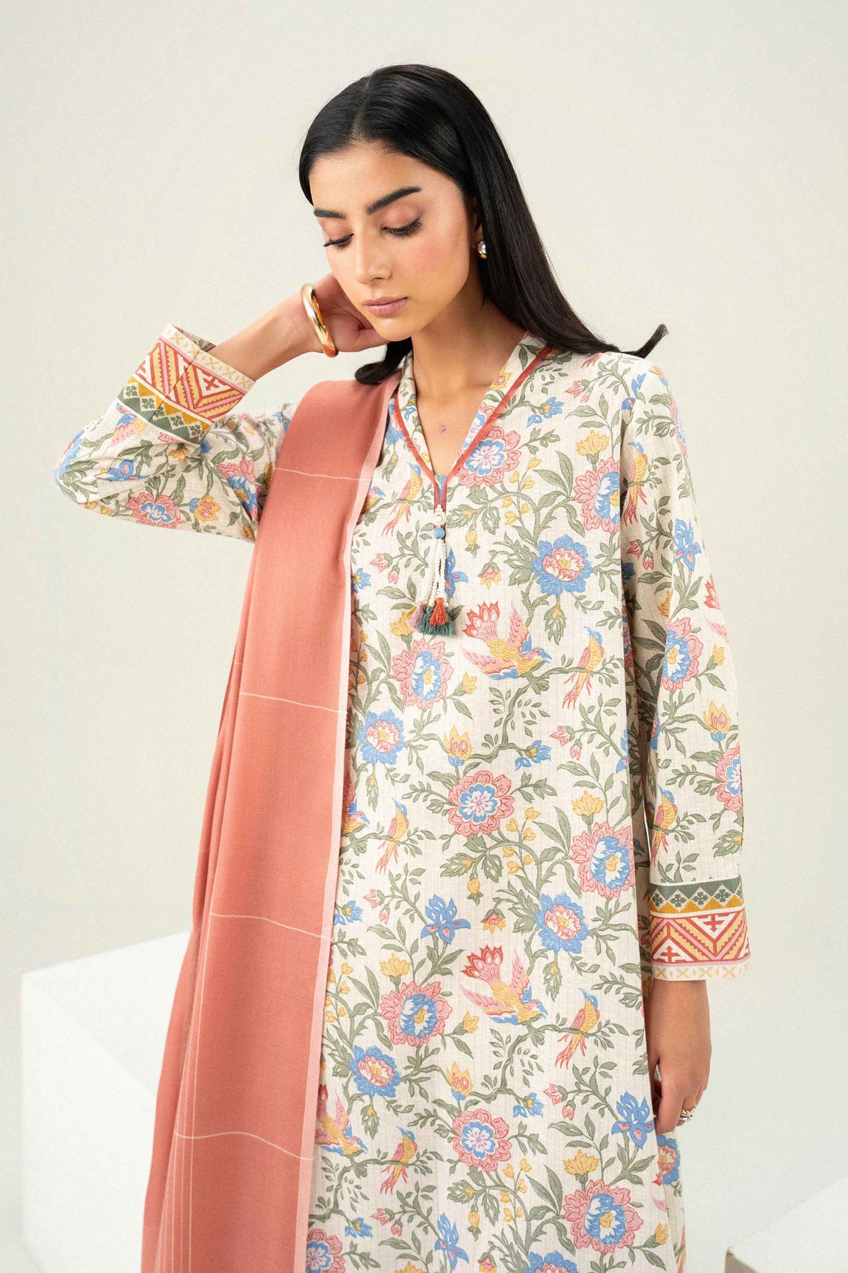 2 Piece - Printed Embroidered Suit - ST2SD-PRET26WV2-5 for, - Pret Collection | Nishat | Shop Online 