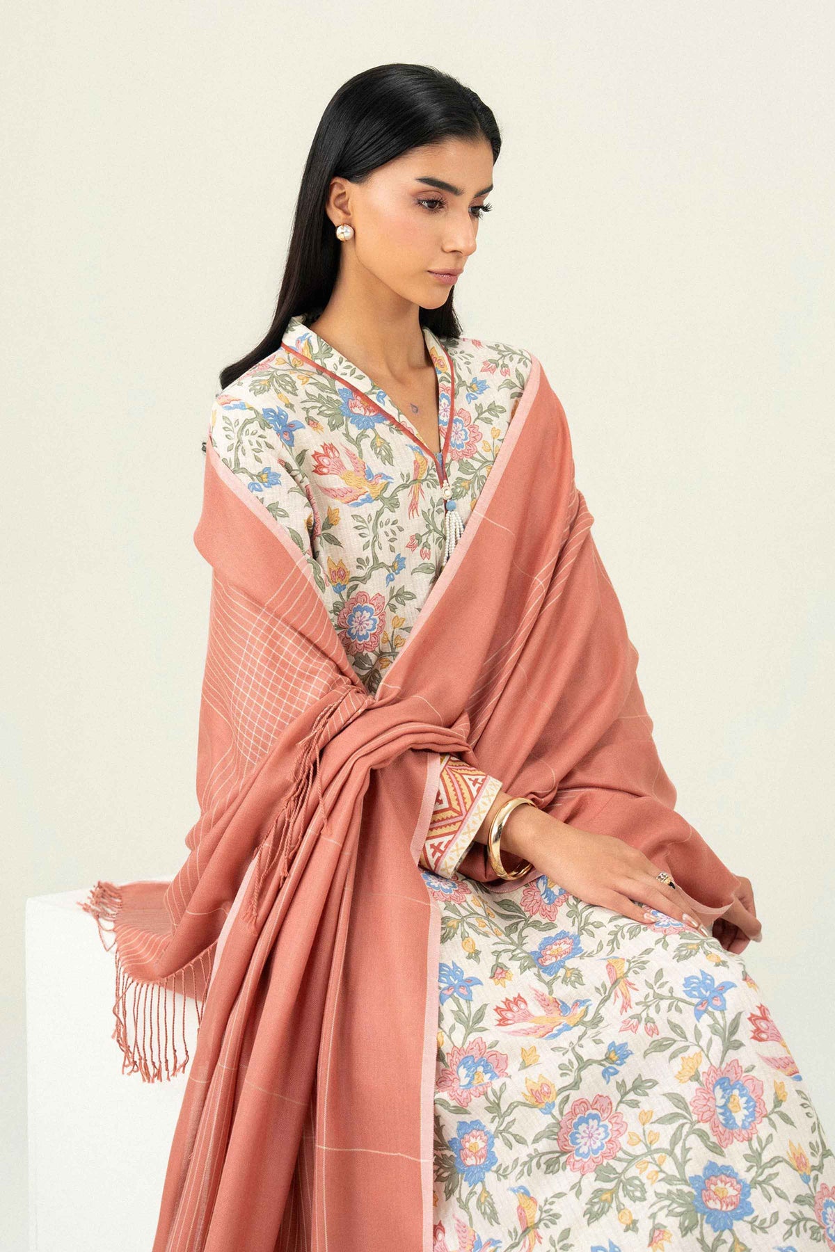 2 Piece - Printed Embroidered Suit - ST2SD-PRET26WV2-5