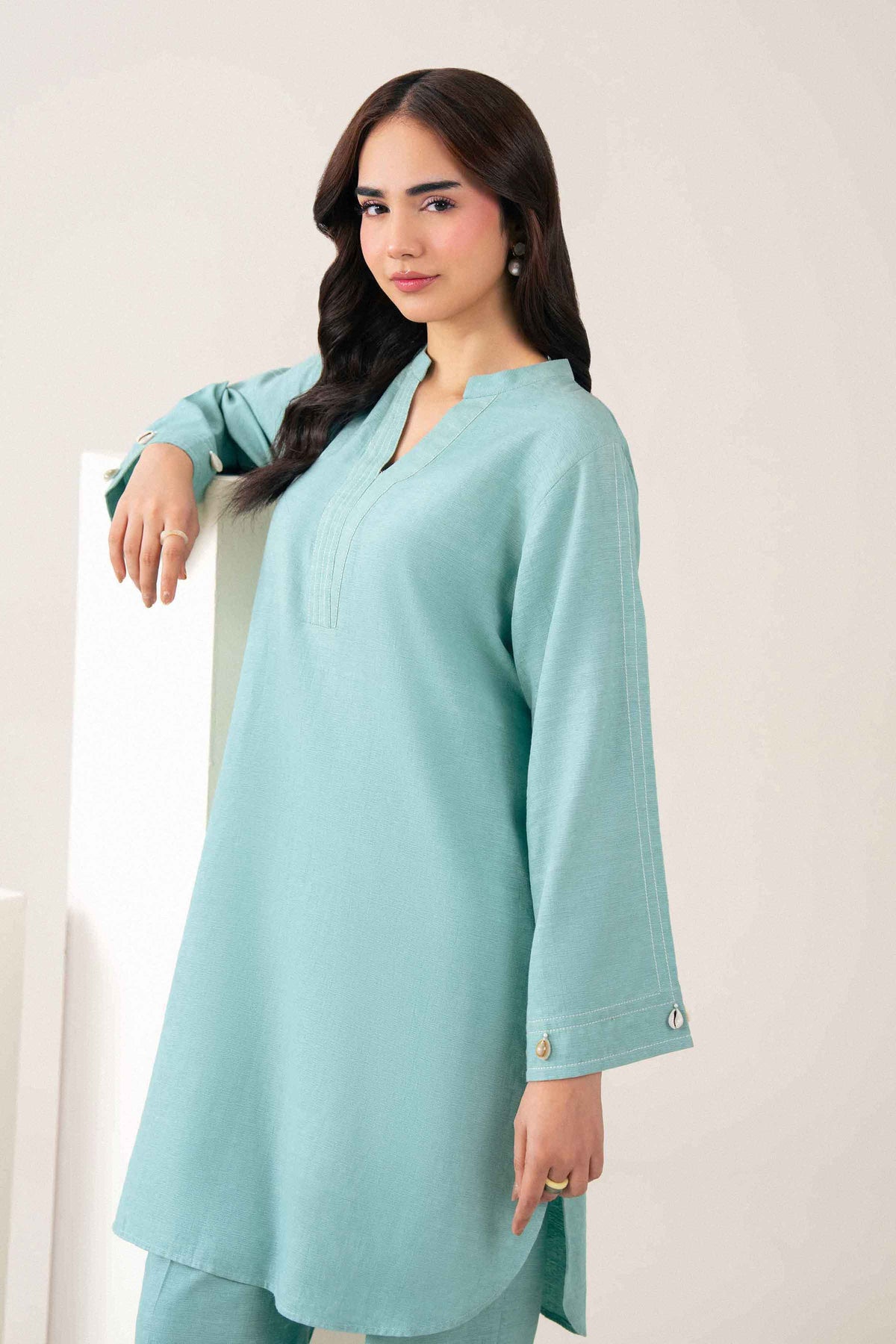Blue 2-Piece Solid Suit in Jacquard ready-to-wear