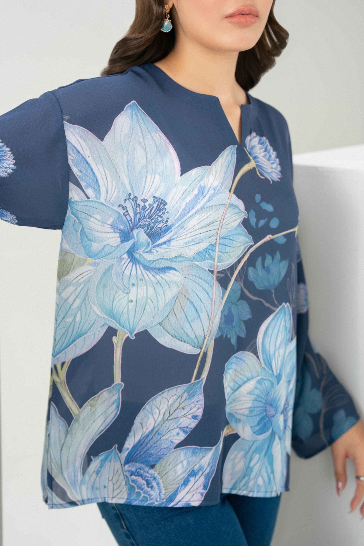 Printed Tunic - ST2STE-AURA26WV2-3 for Women -  Pret Collection | Nishat UAE | Shop Online
