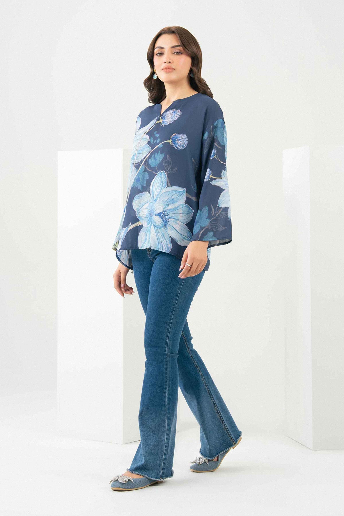Printed Tunic - ST2STE-AURA26WV2-3 for Women -  Pret Collection | Nishat UAE | Shop Online