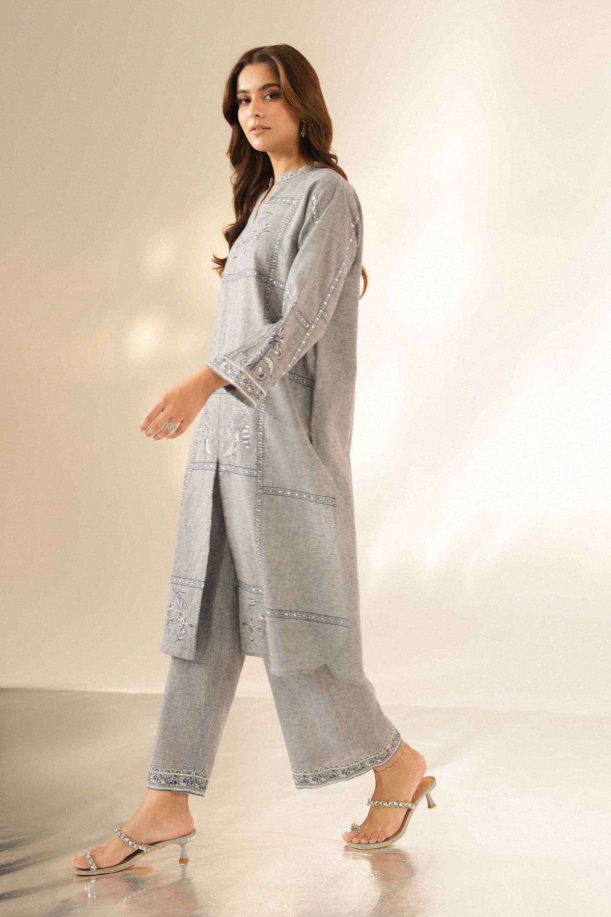 2 Piece -  Embroidered Suit - ST2STE-LUXE26WV1-26
