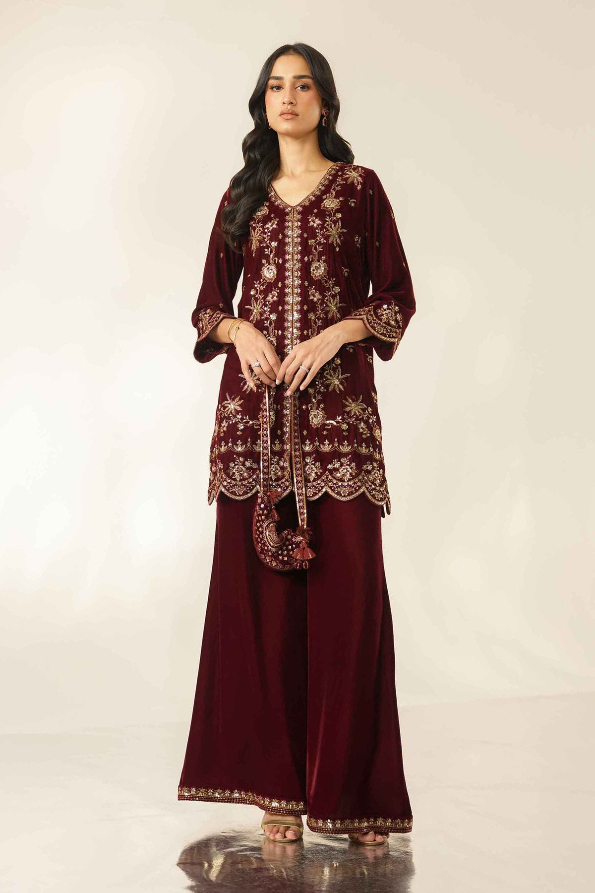2 Piece - Embroidered Suit - ST2STE-LUXE26WV2-45