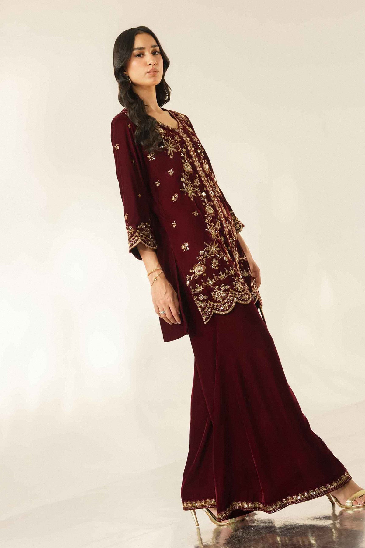 2 Piece - Embroidered Suit - ST2STE-LUXE26WV2-45 for, - Pret Collection | Nishat | Shop Online 