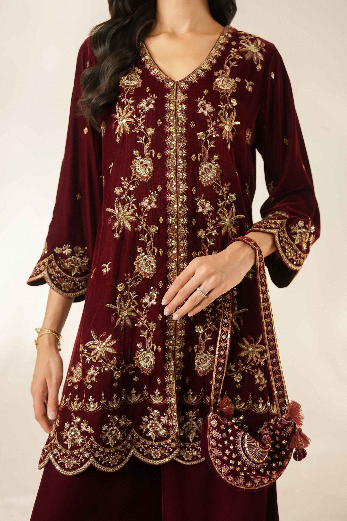 2 Piece - Embroidered Suit - ST2STE-LUXE26WV2-45