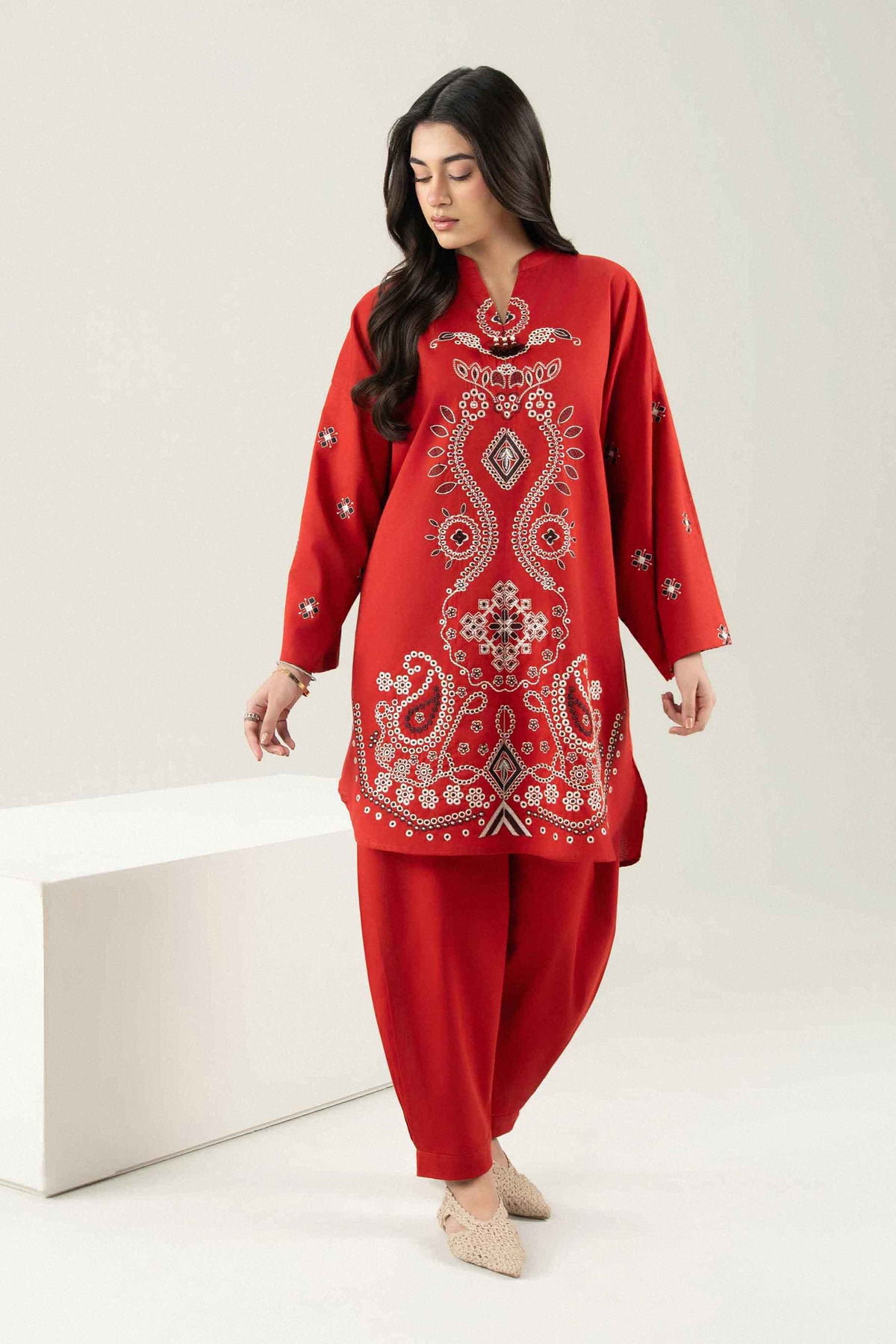 2 Piece - Embroidered Suit - ST2STE-PRET26WV1-1