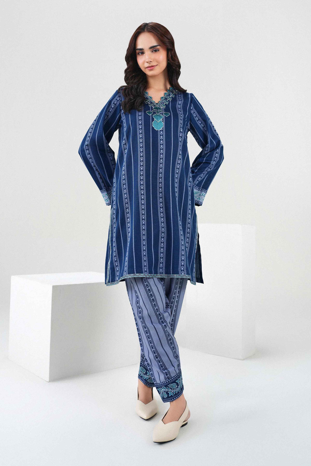 2 Piece - Printed Embroidered Suit - ST2STE-PRET26WV1-3 for, - Pret Collection | Nishat | Shop Online 