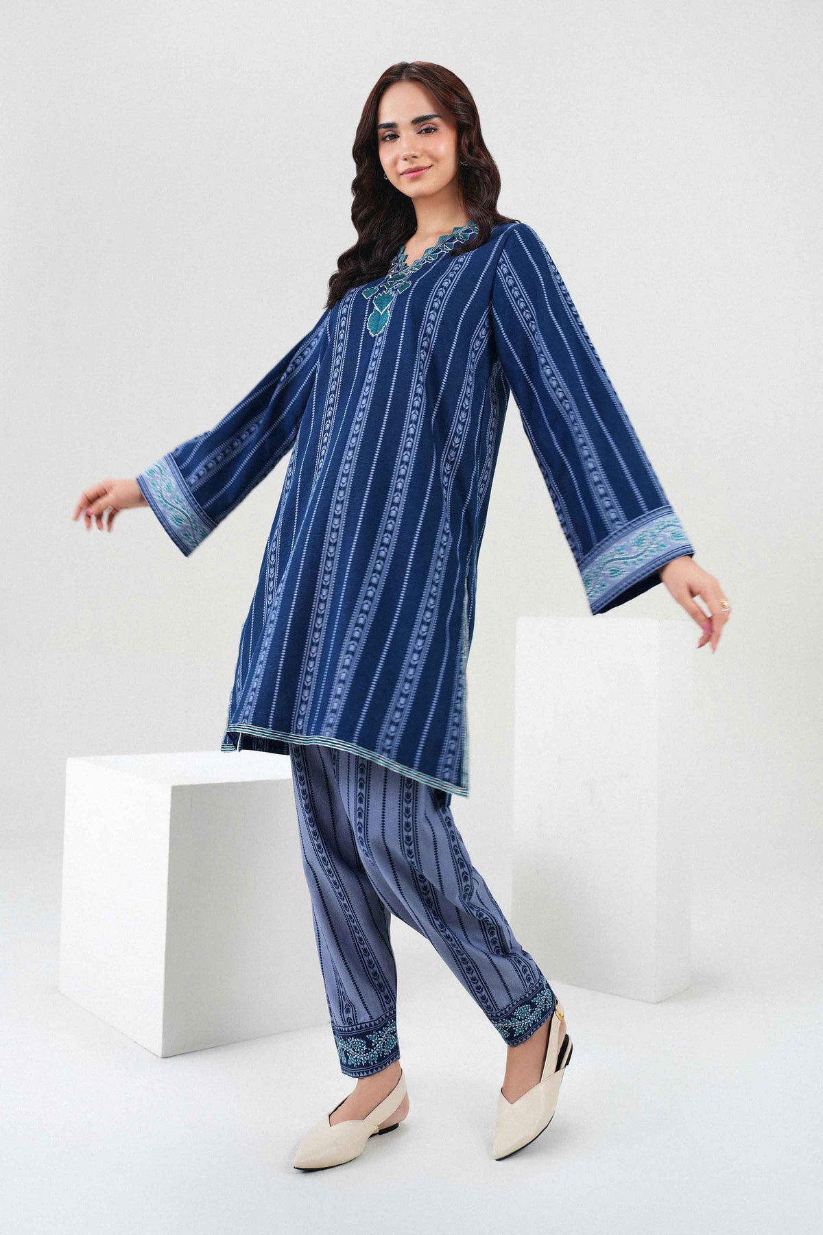 2 Piece - Printed Embroidered Suit - ST2STE-PRET26WV1-3 for, - Pret Collection | Nishat | Shop Online 