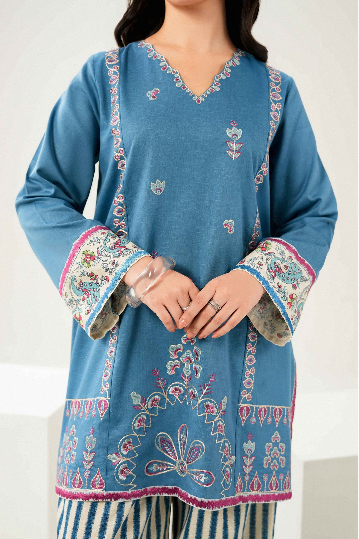 2 Piece - Printed Embroidered Suit - ST2STE-PRET26WV2-22 for Women - Pret Collection | Nishat UAE | Shop Online