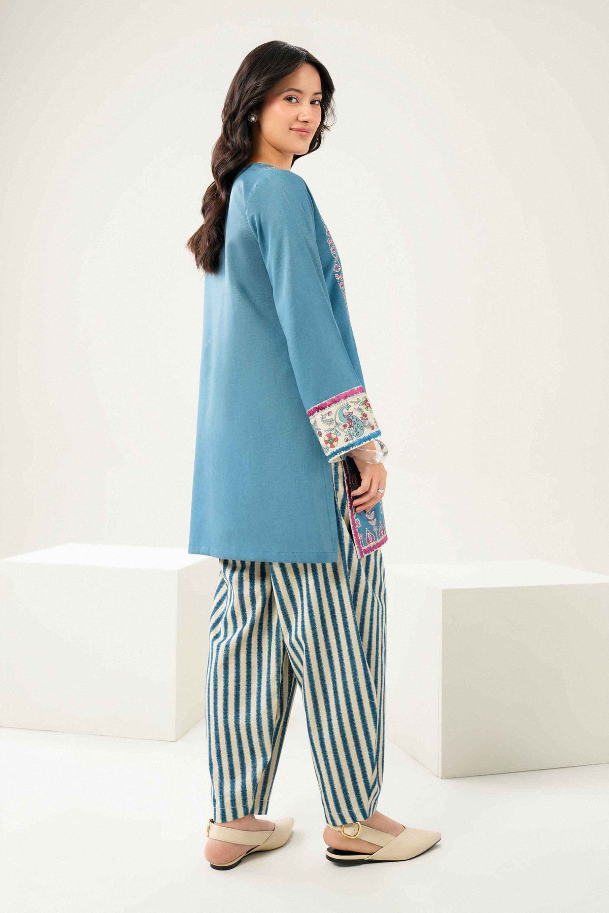 2 Piece - Printed Embroidered Suit - ST2STE-PRET26WV2-22 for Women - Pret Collection | Nishat UAE | Shop Online