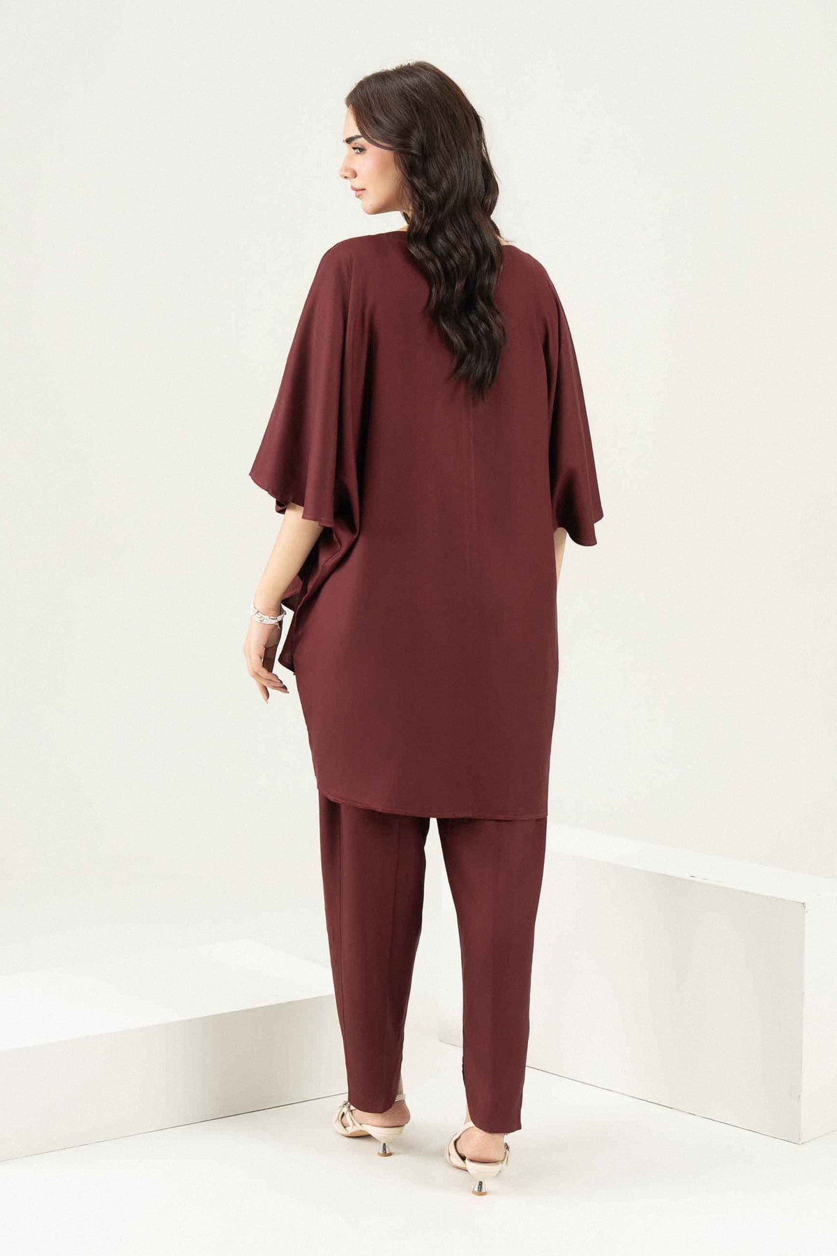 Purple 2-Piece Solid Suit in Linen ready-to-wear