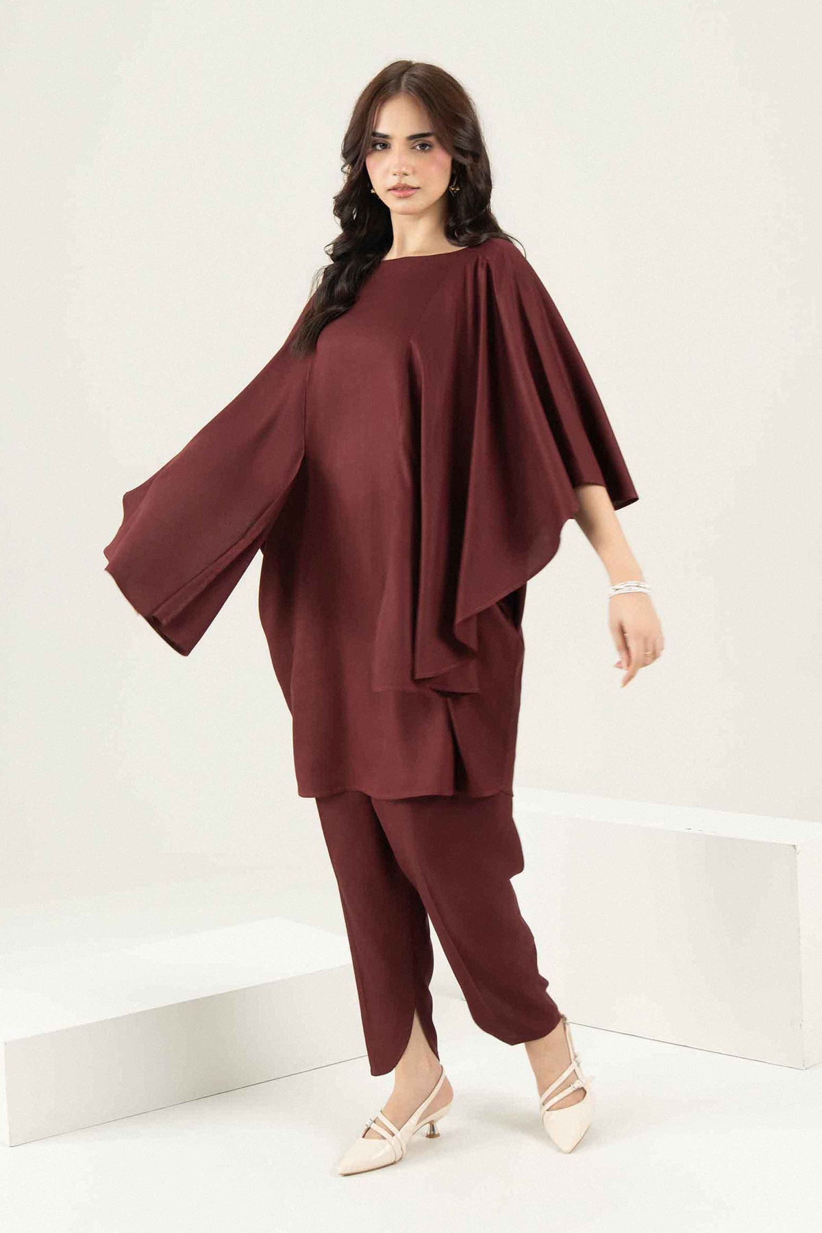 Purple 2-Piece Solid Suit in Linen ready-to-wear