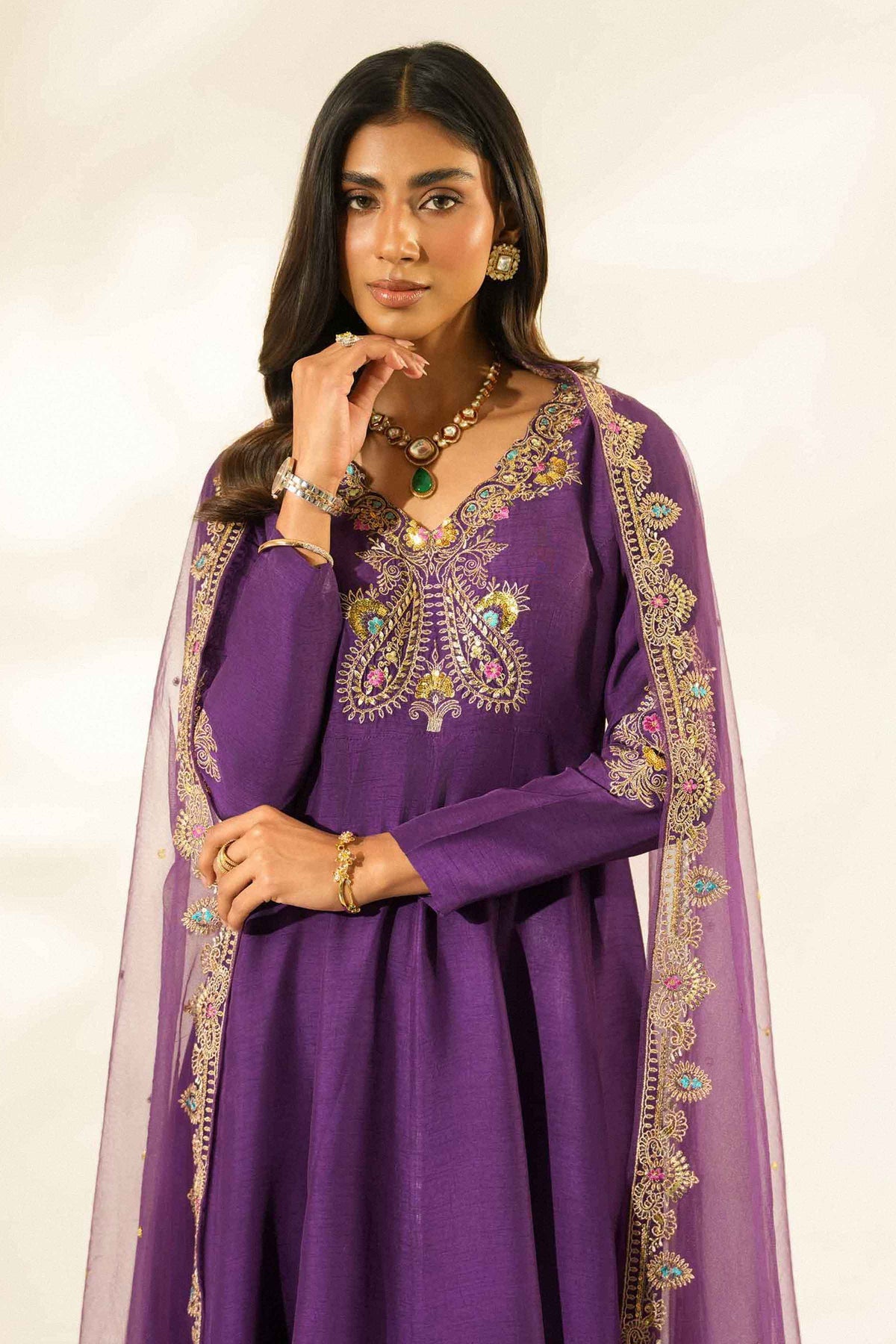 2 Piece - Embroidered Suit - ST3DDE-LUXE26WV2-1 for Women -  Luxury Pret Collection | Nishat UAE | Shop Online