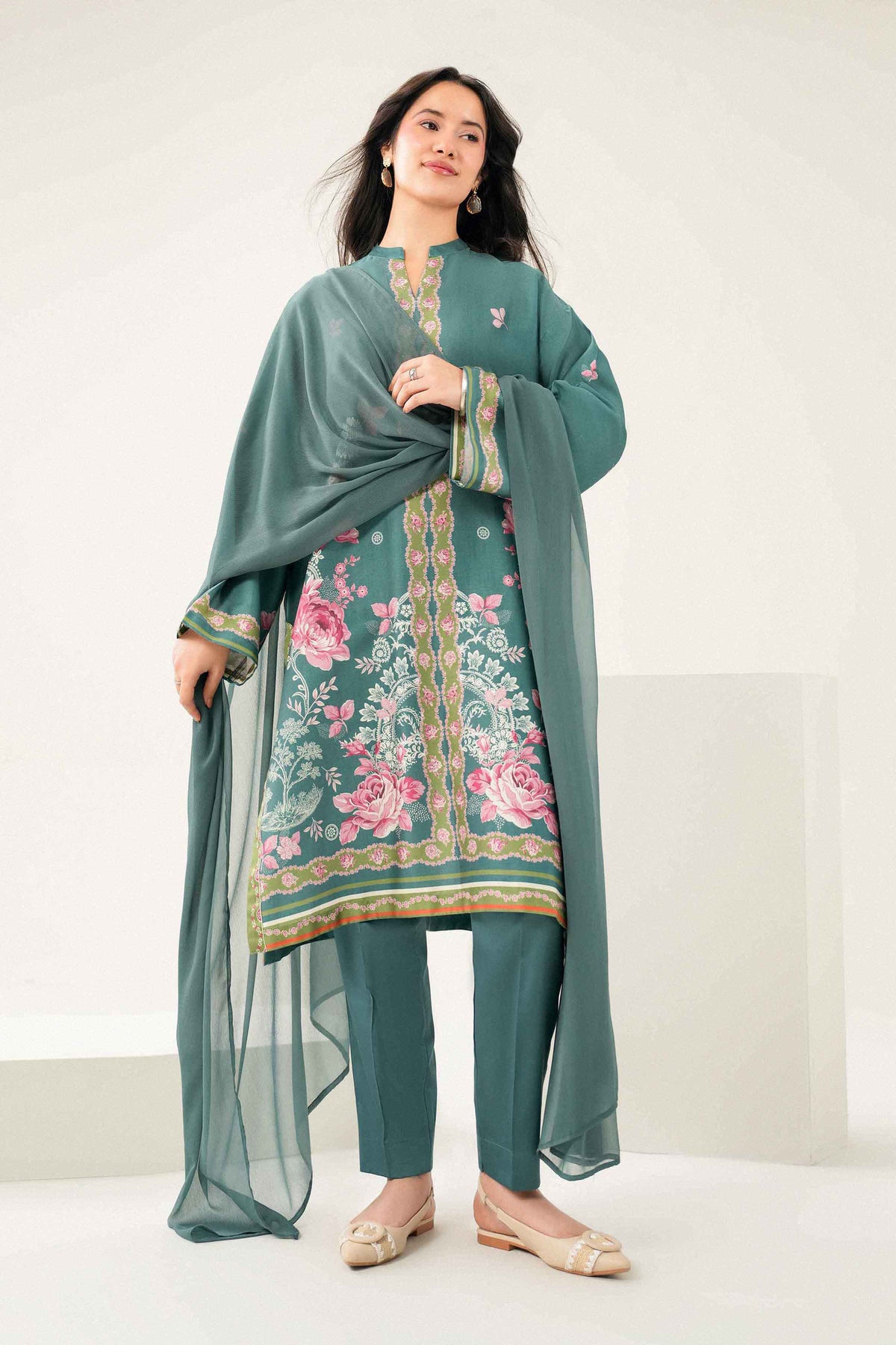 3 Piece - Printed Suit - ST3P-PRET26WV1-4 for Women - Pret Collection | Nishat UAE | Shop Online