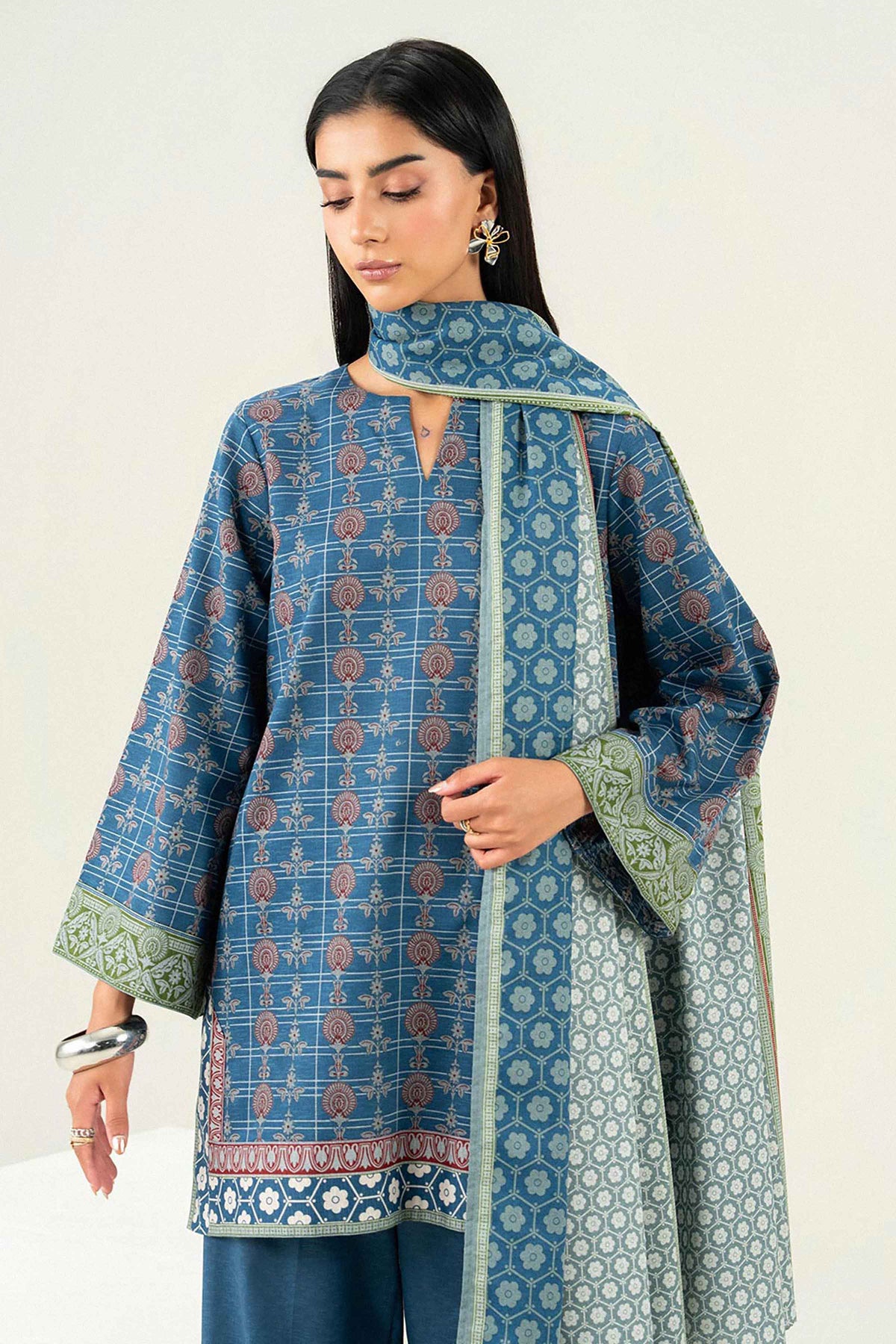 3 Piece - Printed Suit - ST3P-PRET26WV1-7
