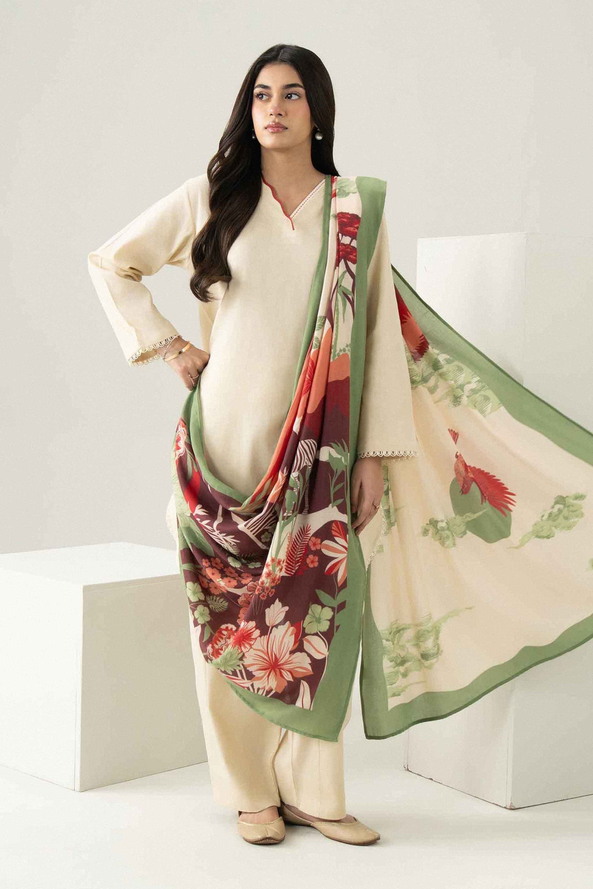 3 Piece - Printed Suit - ST3P-PRET26WV2-3 for Women - Pret Collection | Nishat UAE | Shop Online