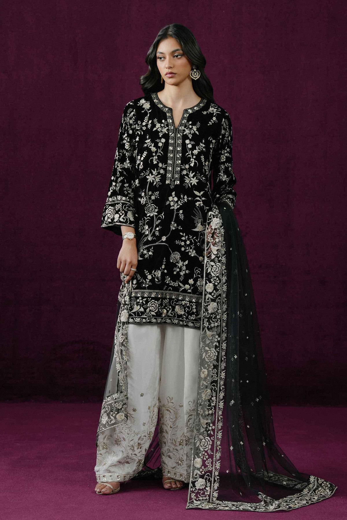 3 PIECE - EMBROIDERED SUIT - ST3PE-BOUT26WV1-23 for Women - Boutique Collection | Nishat UAE | Shop Online 