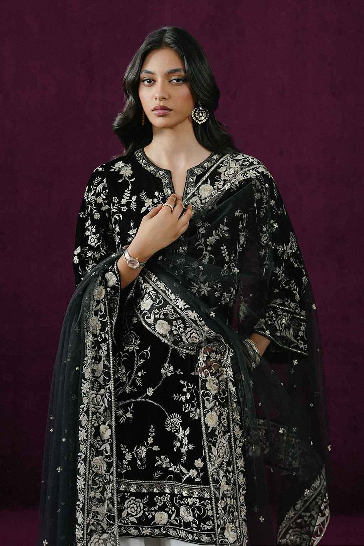 3 PIECE - EMBROIDERED SUIT - ST3PE-BOUT26WV1-23 for Women - Boutique Collection | Nishat UAE | Shop Online 