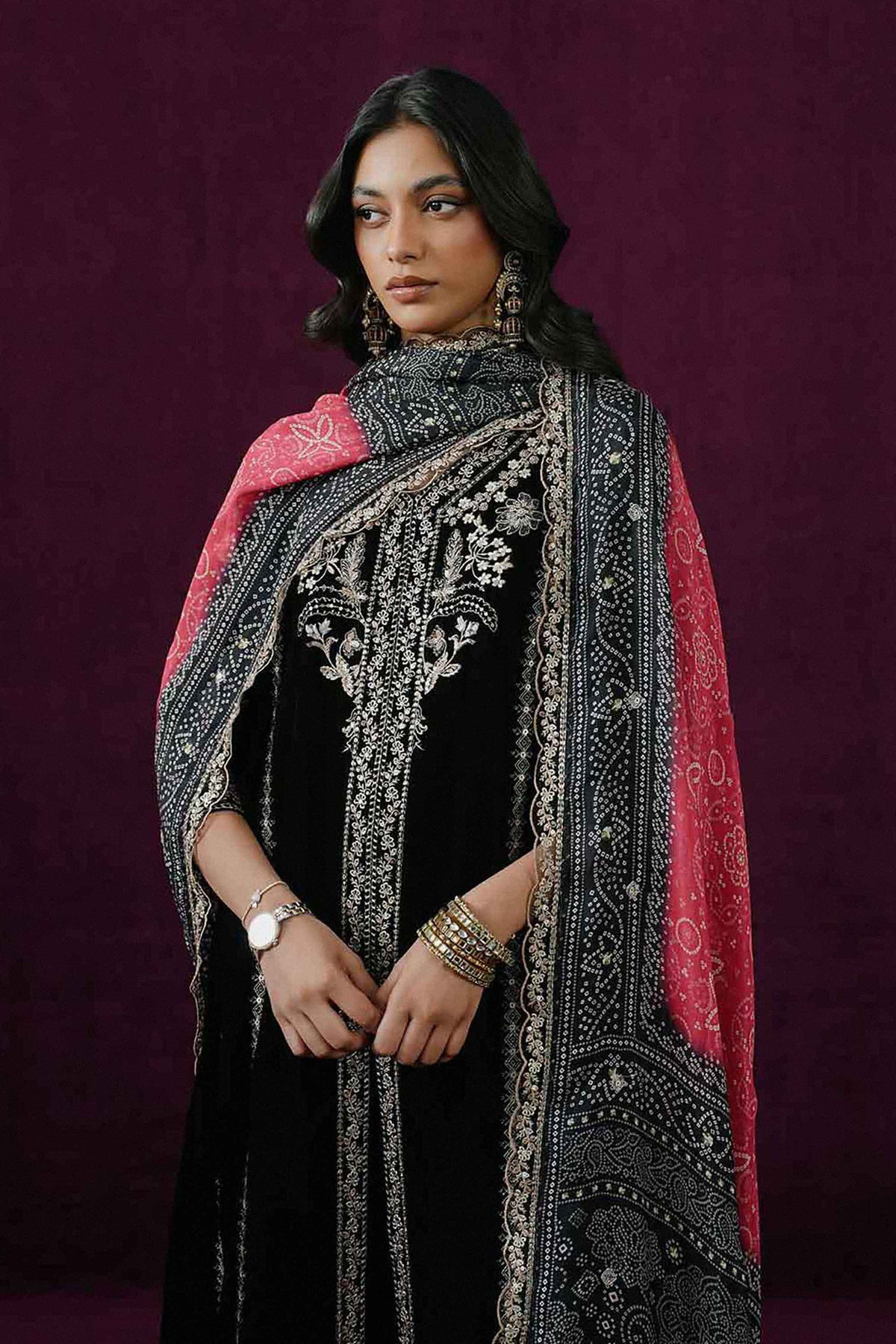 3 PIECE - EMBROIDERED SUIT - ST3PE-BOUT26WV2-28 for Women - Boutique Collection | Nishat UAE | Shop Online 