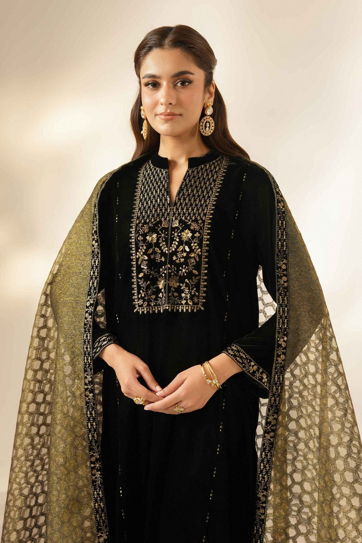 3 Piece - Embroidered Suit - ST3PE-LUXE26WV1-57