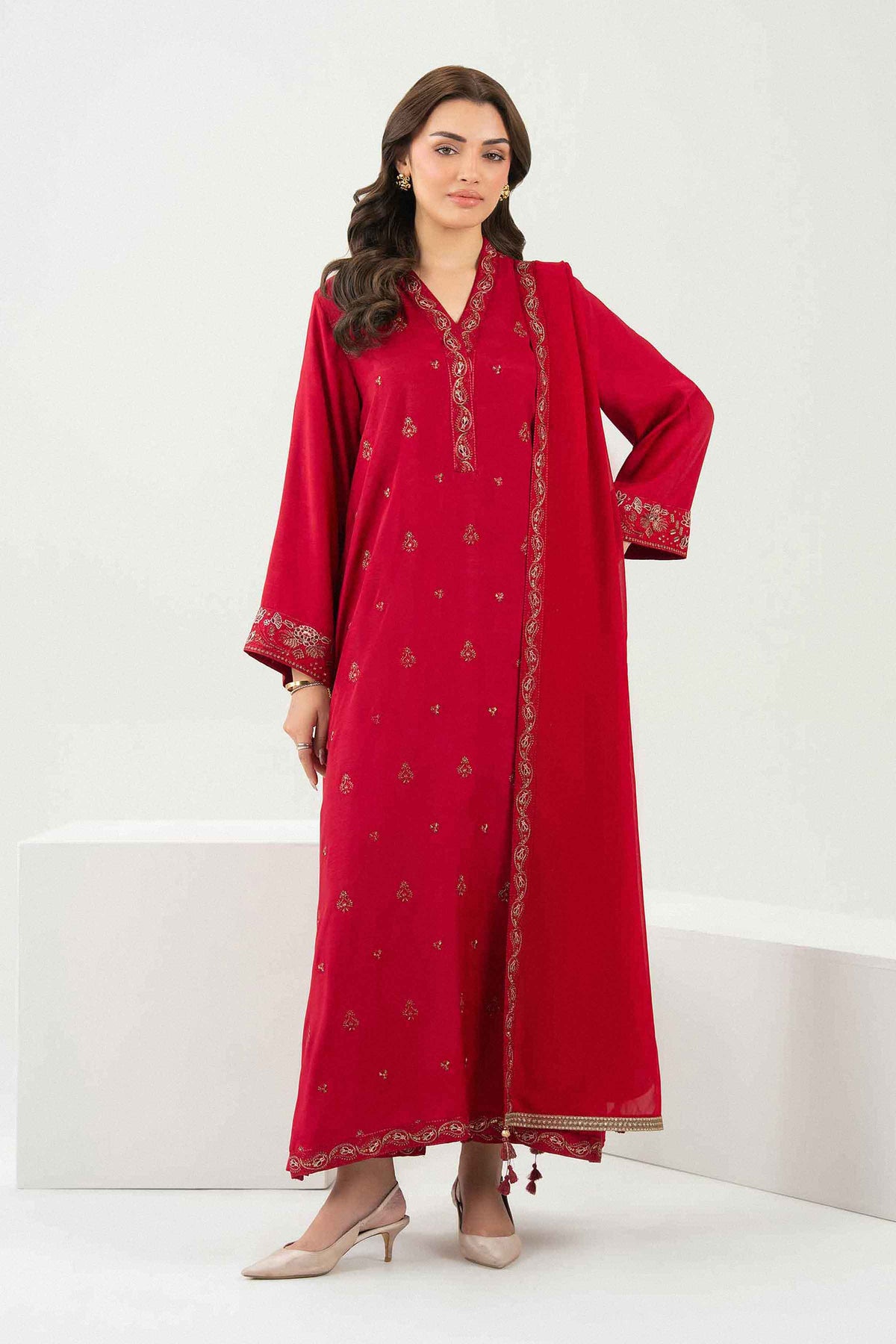 3 Piece - Embroidered Suit - ST3PE-PRET26WV2-10-for Women -  Pret Collection | Nishat UAE | Shop Online 