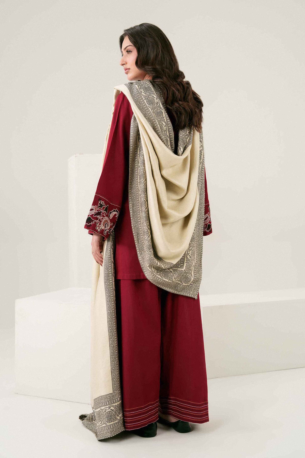 3-Piece Embroidered Suit in Twill ready-to-wear