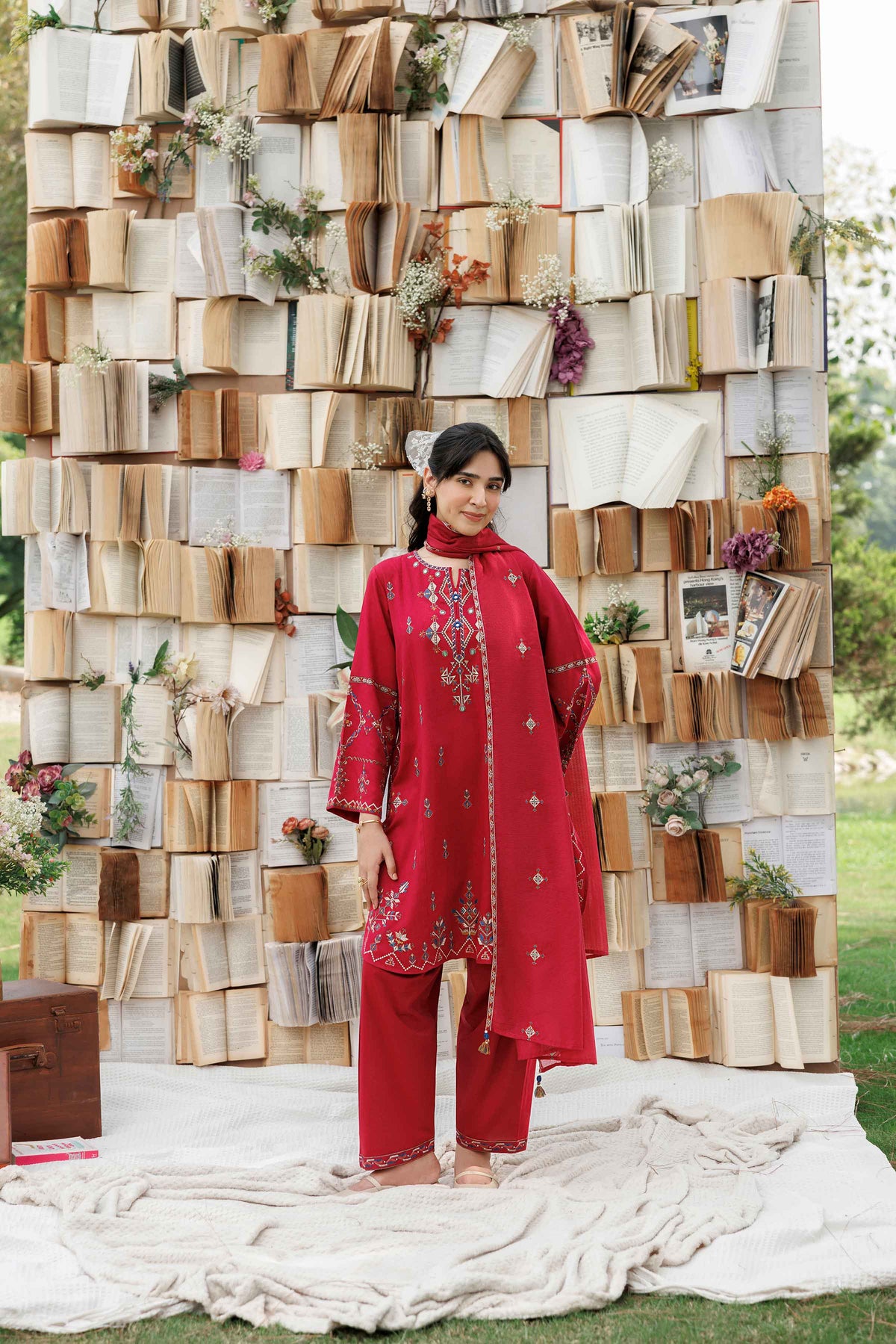 3 Piece - Embroidered Suit - ST3PE-PRET26WV2-30