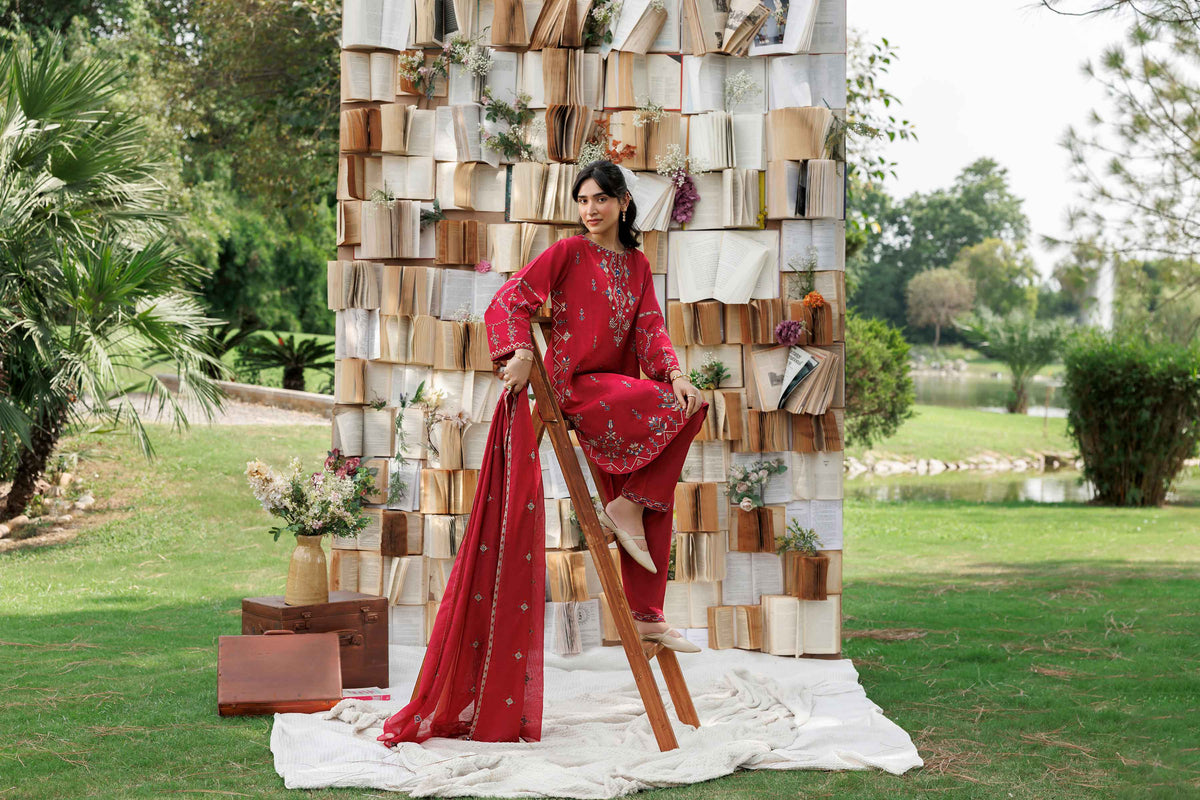 3 Piece - Embroidered Suit - ST3PE-PRET26WV2-30