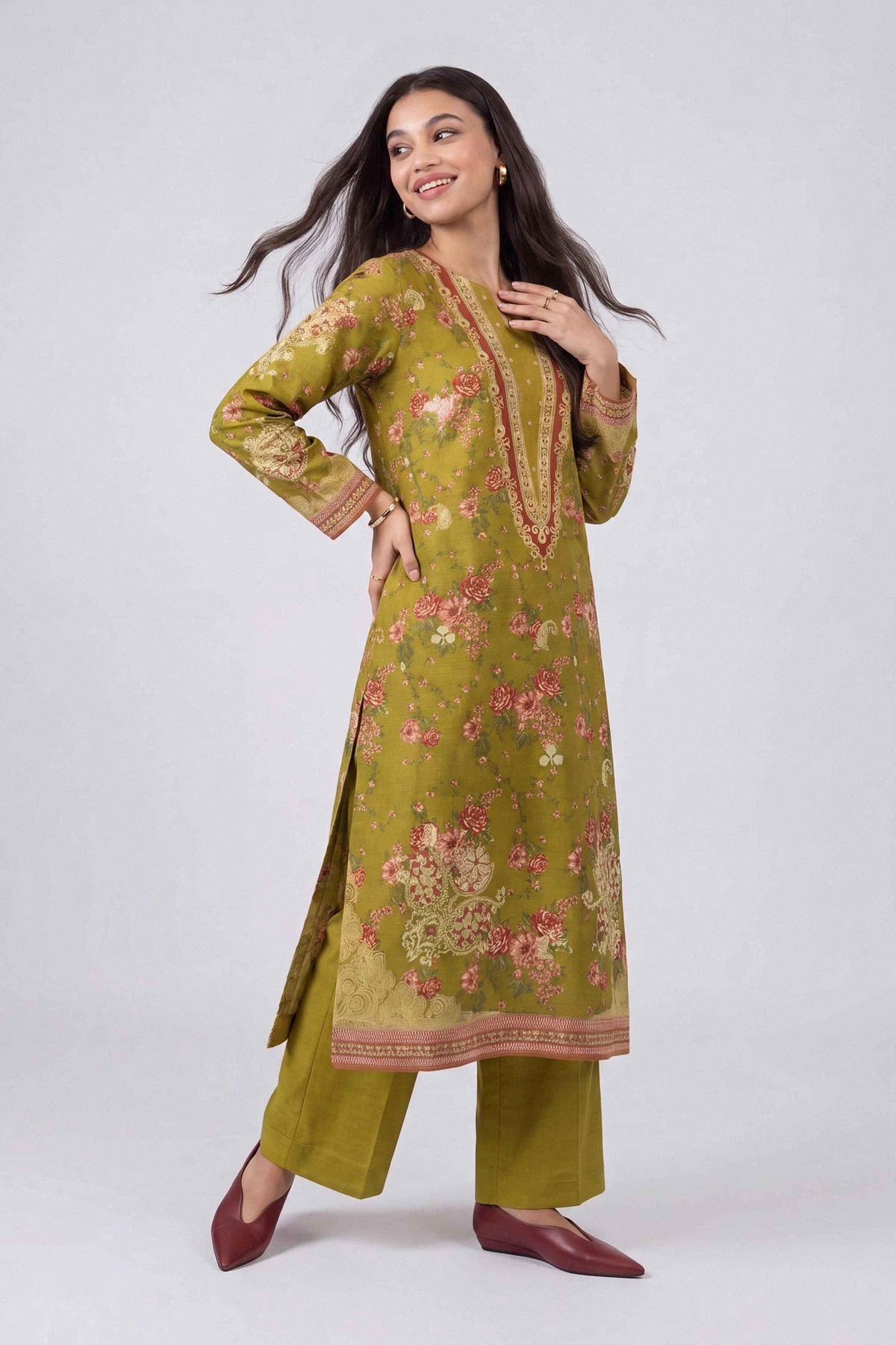 2 Piece - Digital Printed Suit - U2ST-NISHA26WV1-42