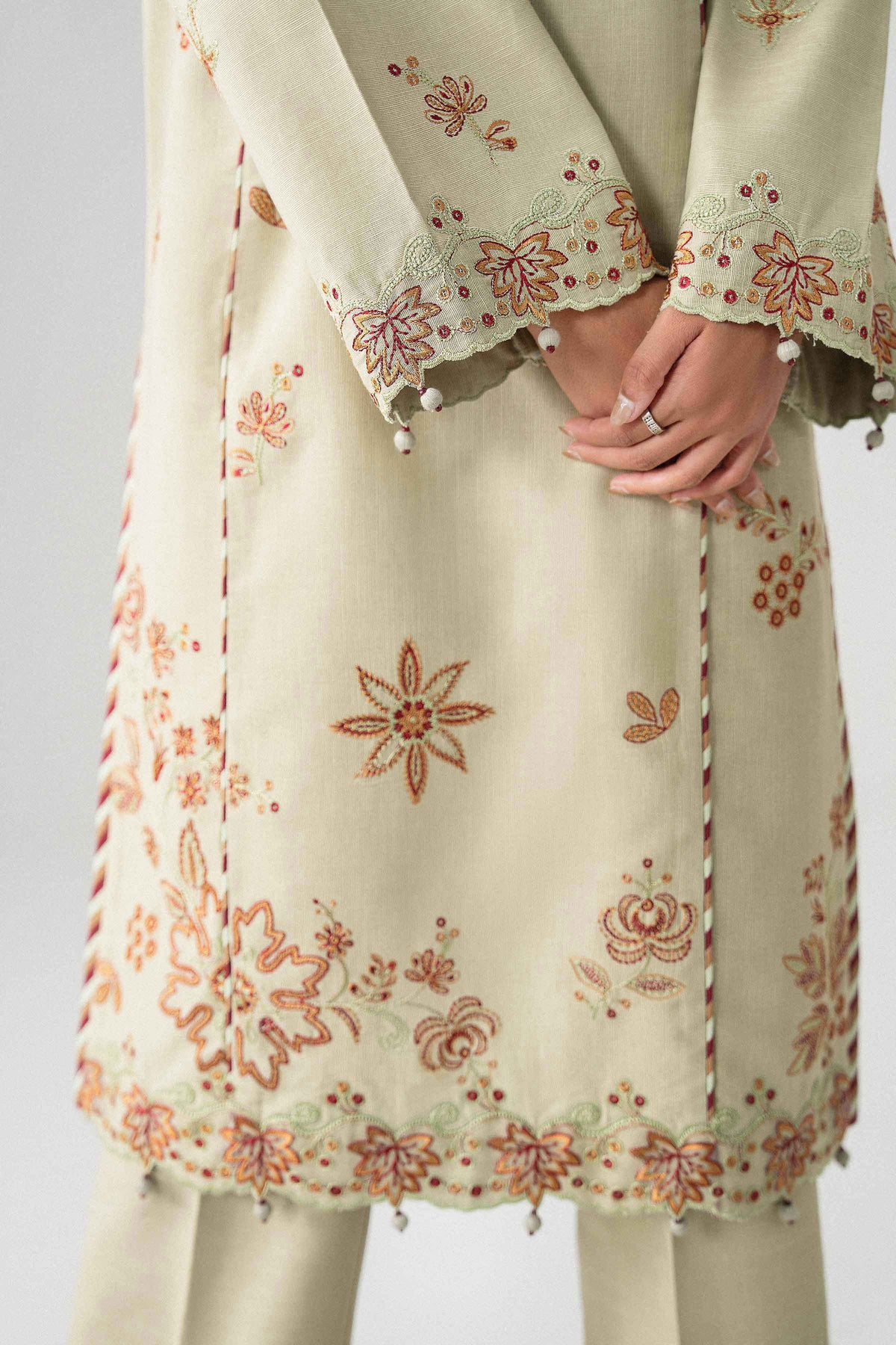 2 Piece - Embroidered Suit - U2STE-NISHA26WV1-13
