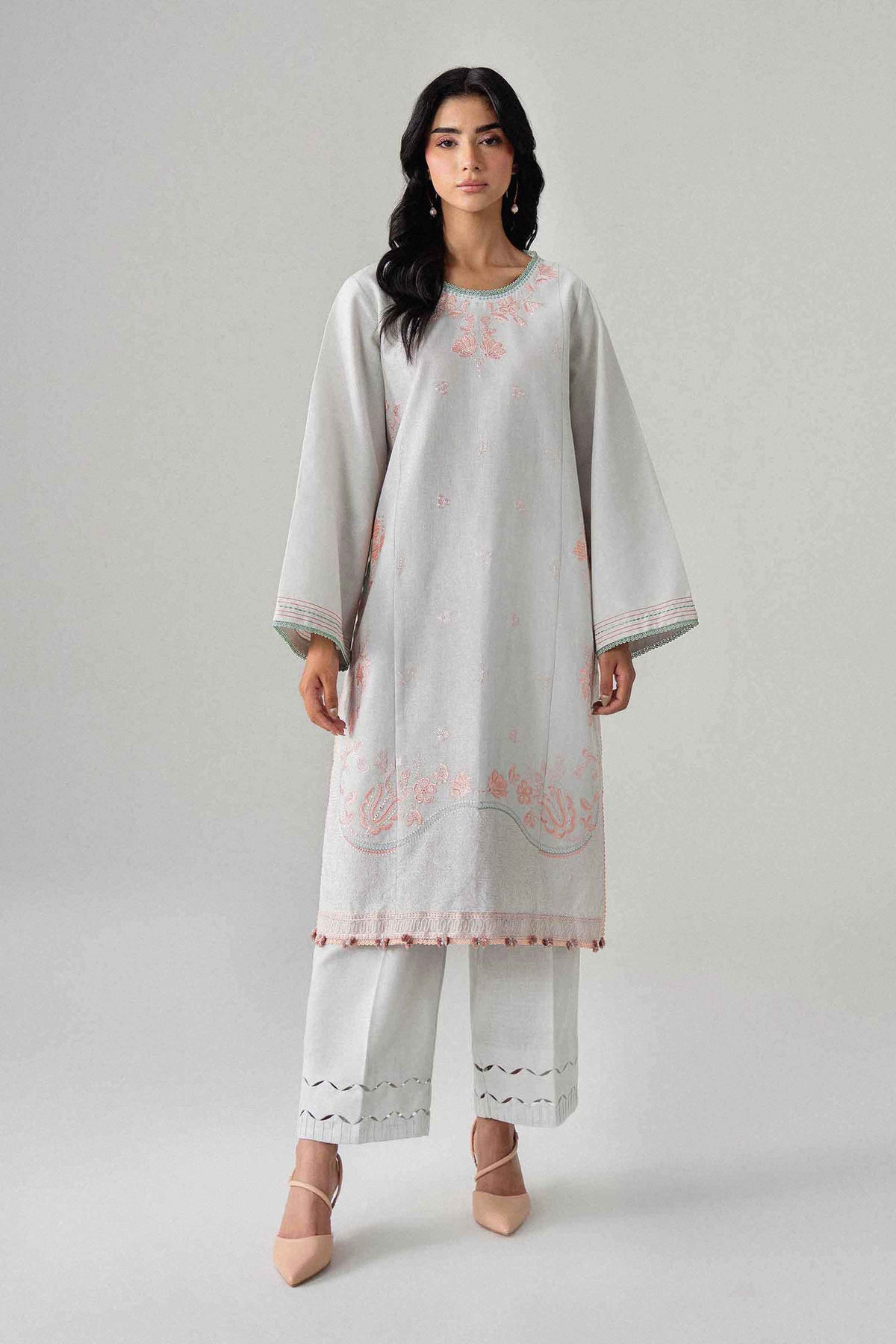 2 Piece - Embroidered Suit - U2STE-NISHA26WV1-17