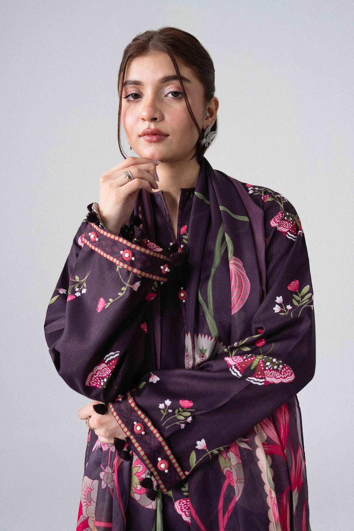 3 Piece - Digital Printed Suit - U3P-NISHA26WV1-1