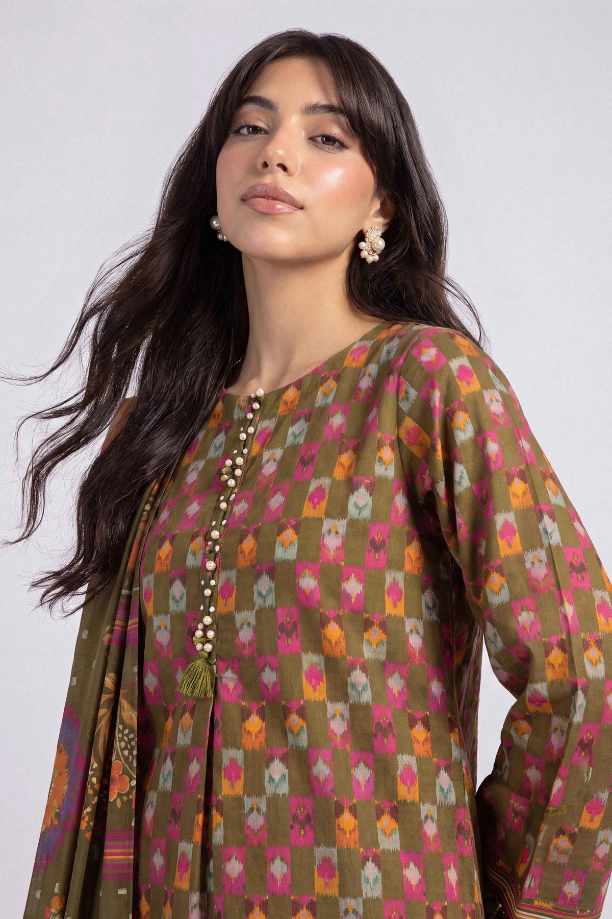 3 Piece - Digital Printed Suit - U3P-NISHA26WV1-10
