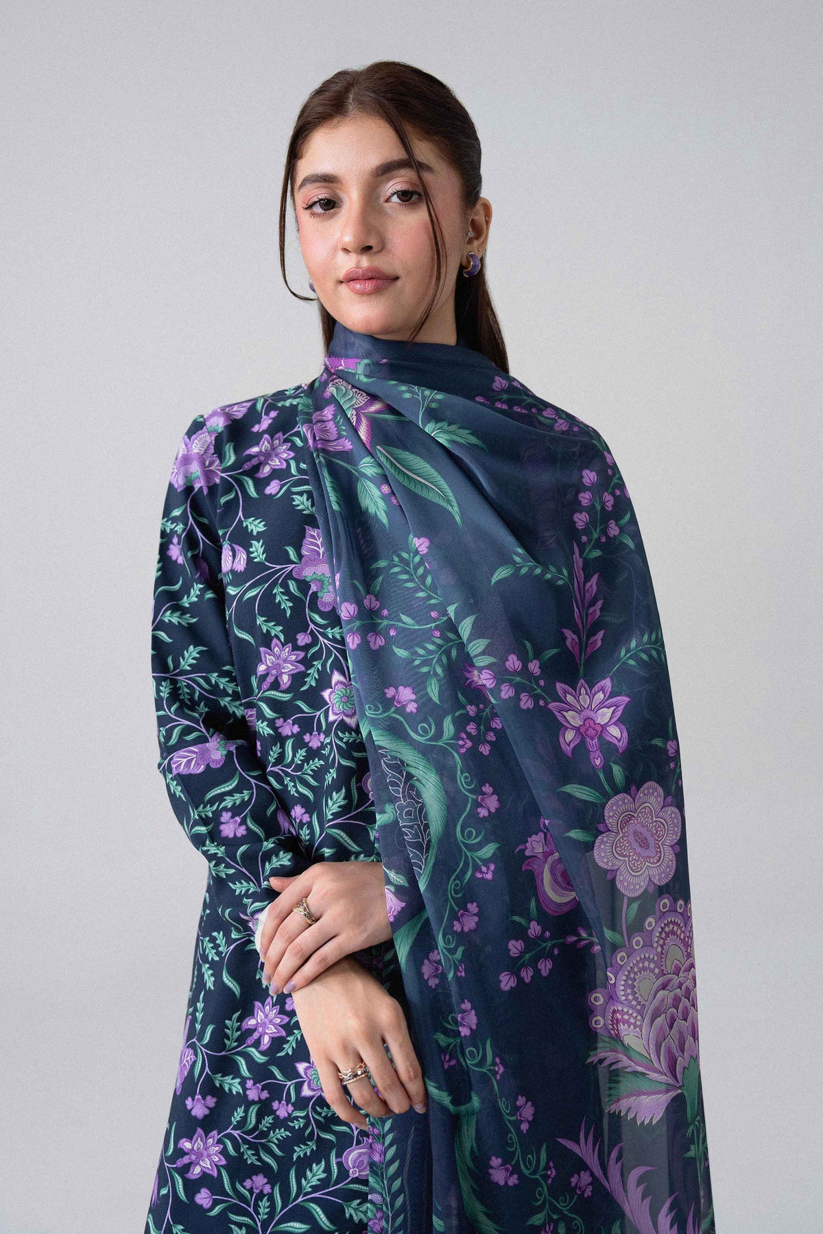 3 Piece - Digital Printed Suit - U3P-NISHA26WV1-2