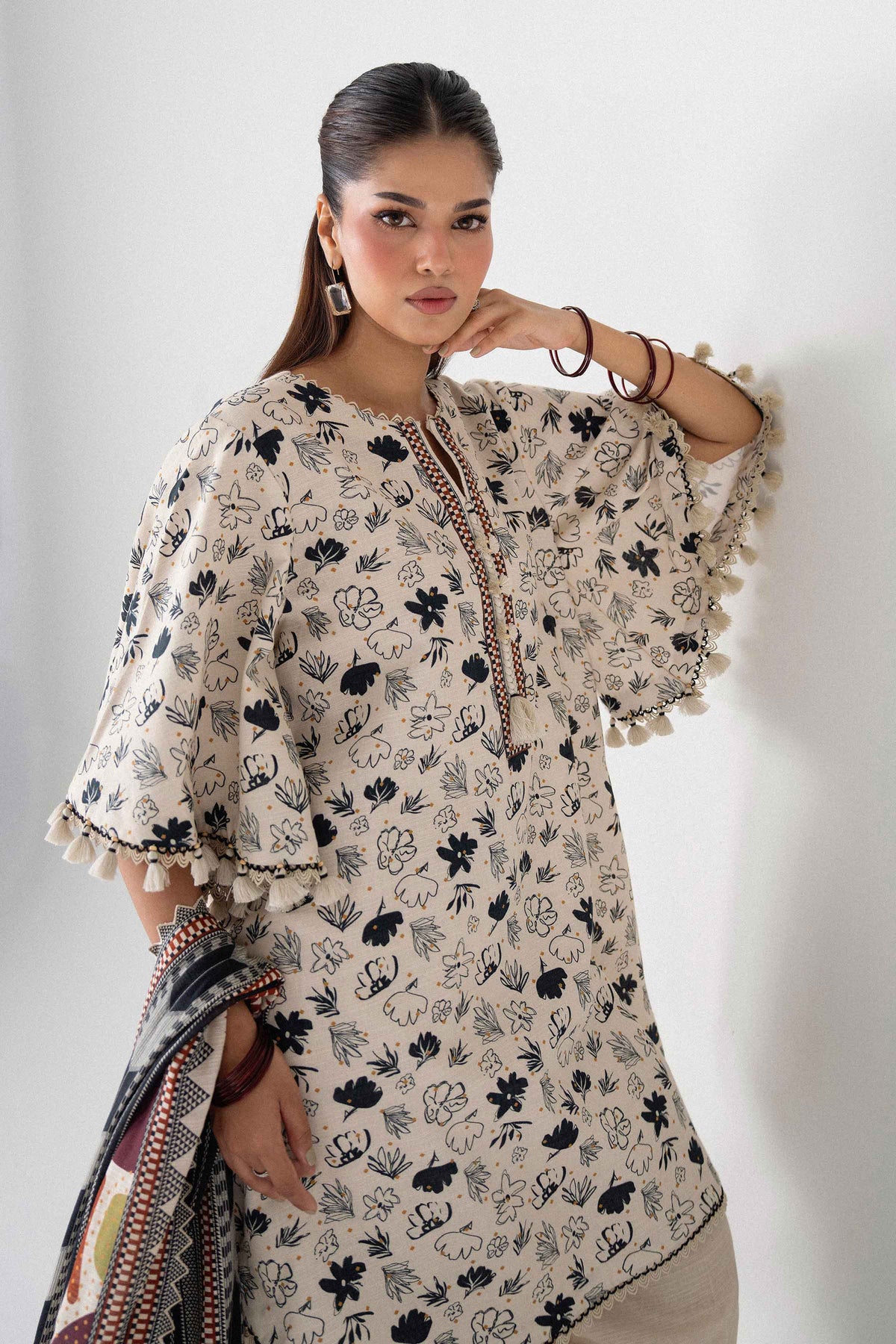 3 Piece - Printed Suit - U3P-NISHA26WV1-29