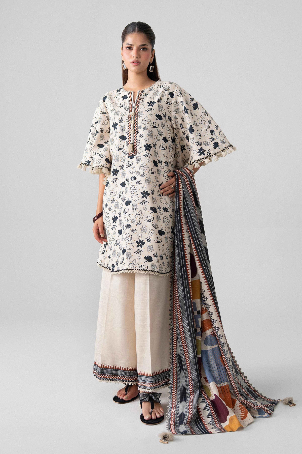 3 Piece - Printed Suit - U3P-NISHA26WV1-29