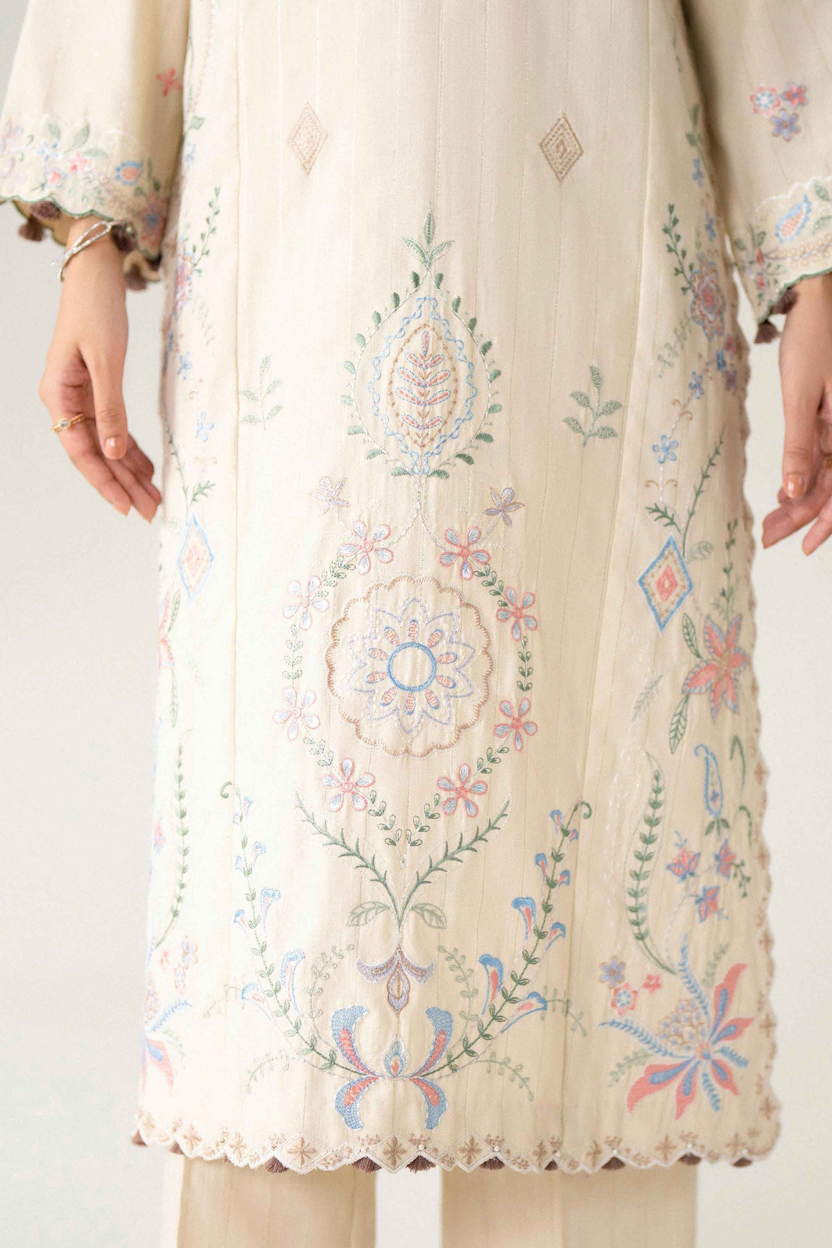 2 Piece - Embroidered Suit - U3P-NISHA26WV1-31