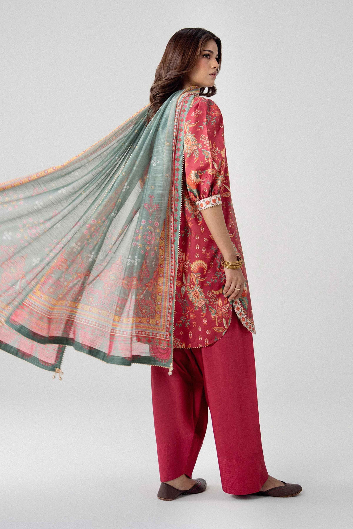 3 Piece - Digital Printed Suit - U3P-NISHA26WV1-38