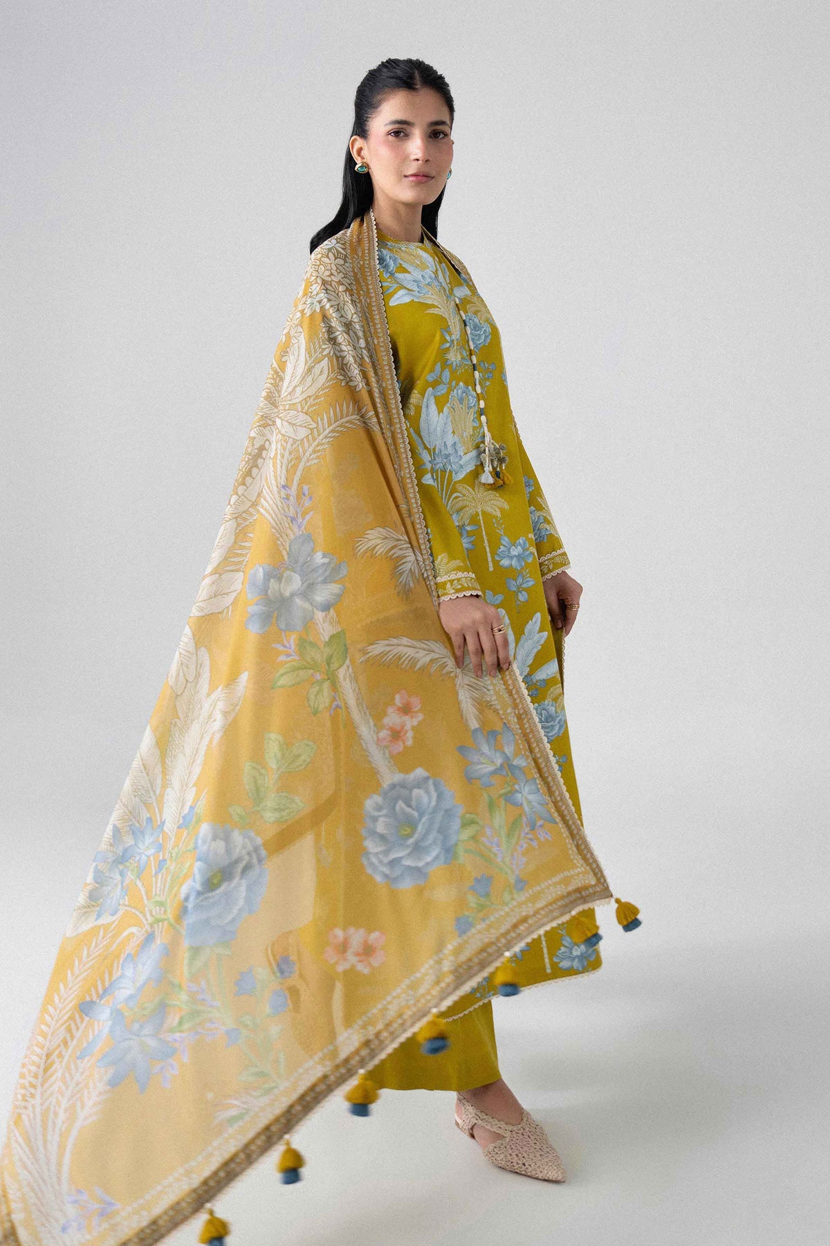 3 Piece - Digital Printed Suit - U3P-NISHA26WV1-4