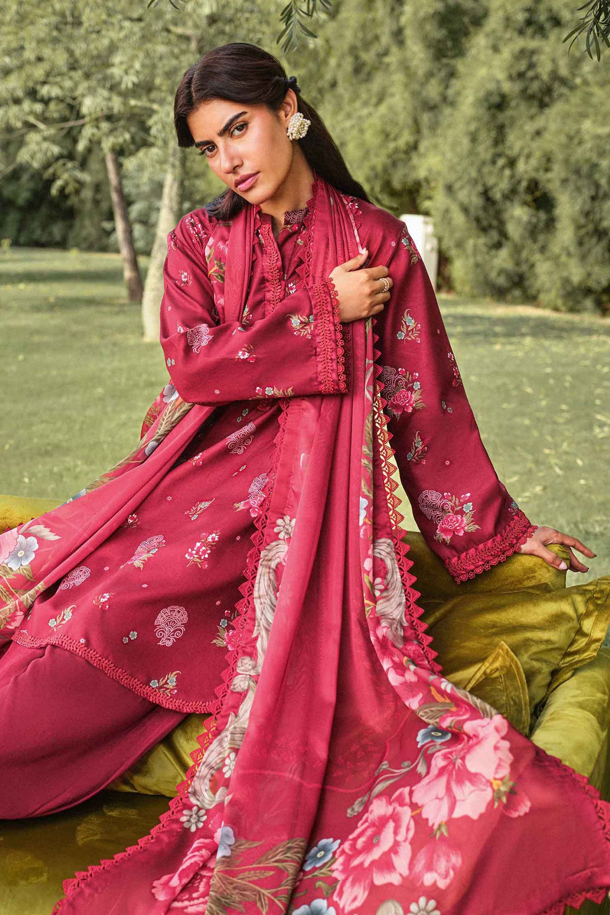 3 Piece - Digital Printed Suit - U3P-NISHA26WV1-5