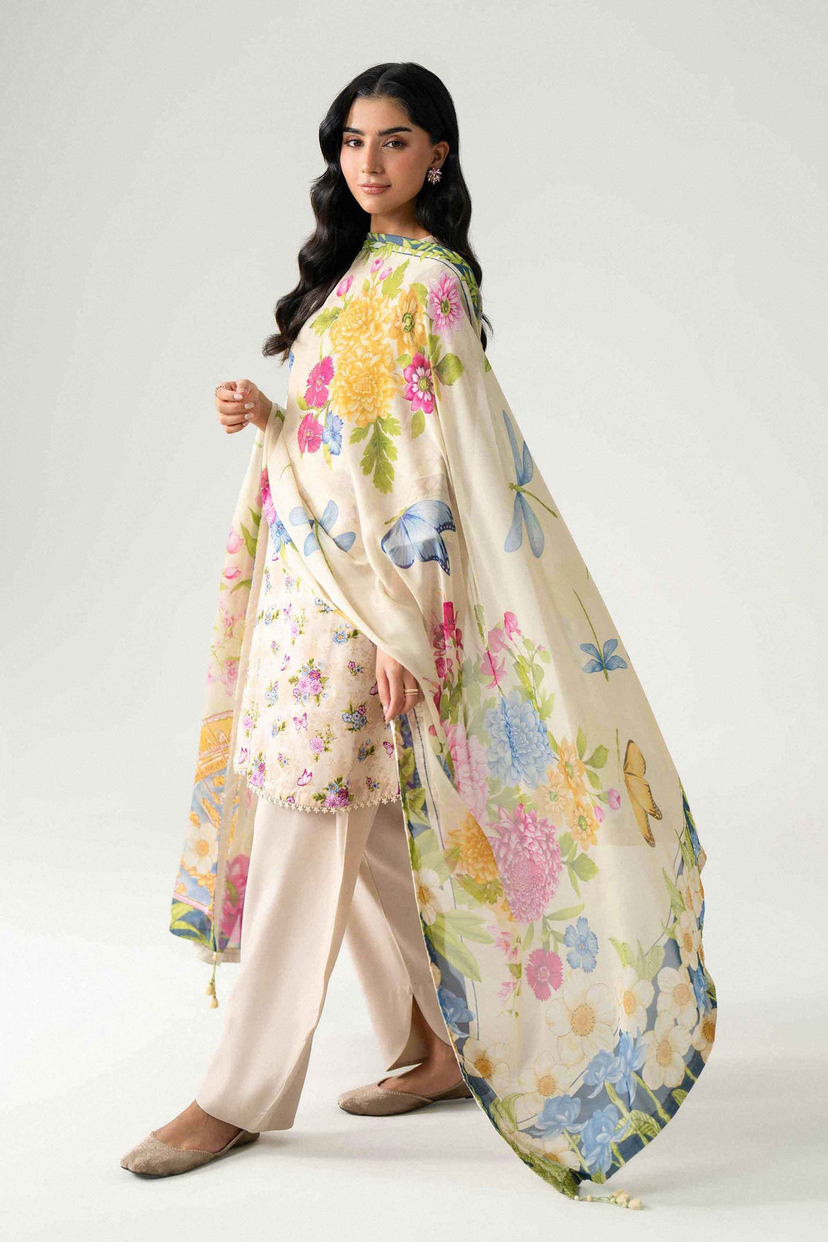3 Piece - Digital Printed Suit - U3P-NISHA26WV1-6