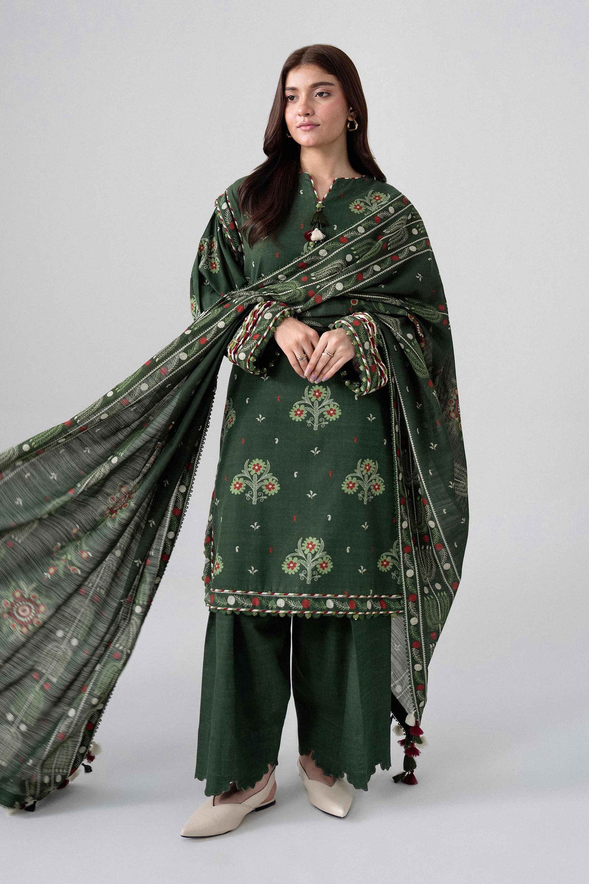 3 Piece - Printed Suit - U3P-NISHA26WV1-61