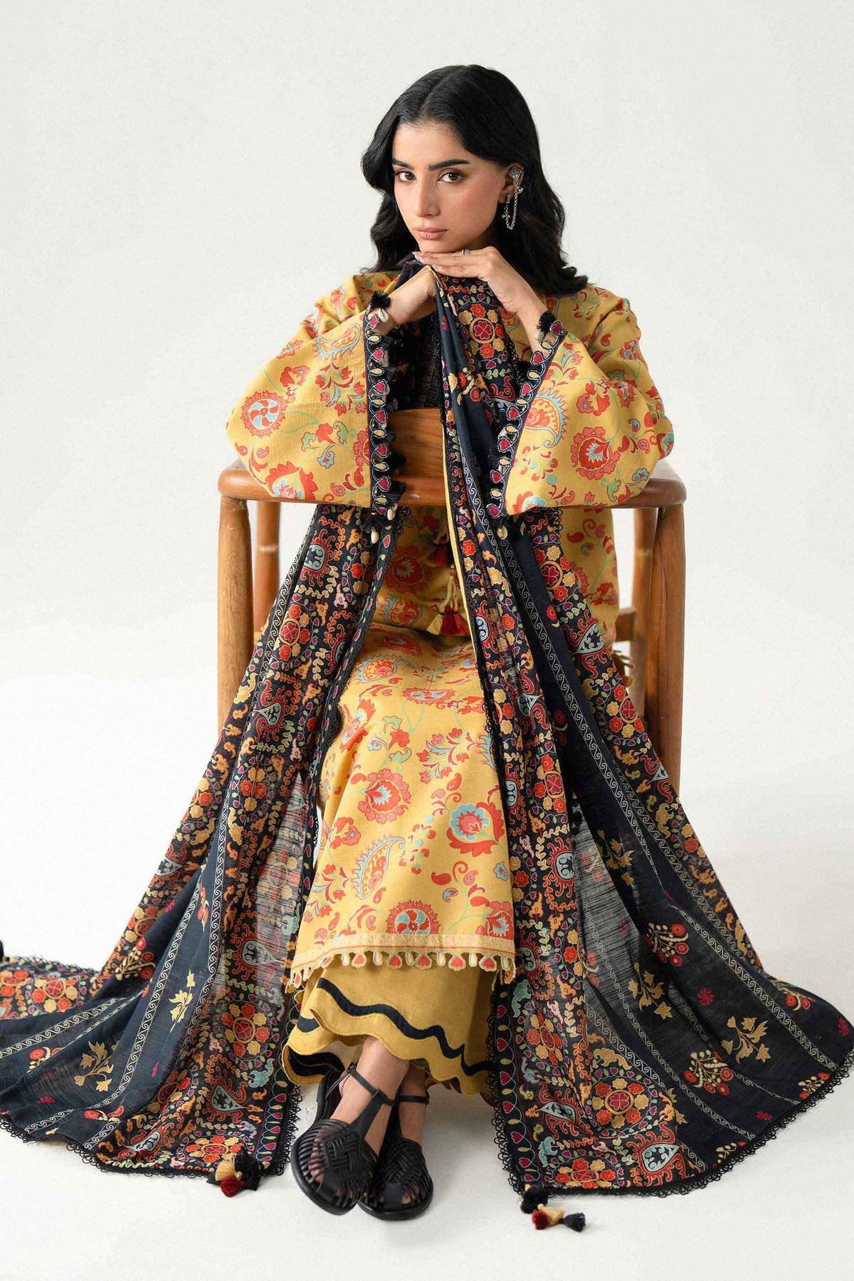 3 Piece - Printed Suit - U3P-NISHA26WV1-64