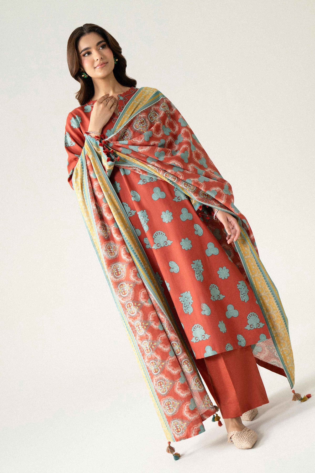 3 Piece - Printed Suit - U3P-NISHA26WV1-67 for, - Unstitched Collection | Nishat | Shop Online