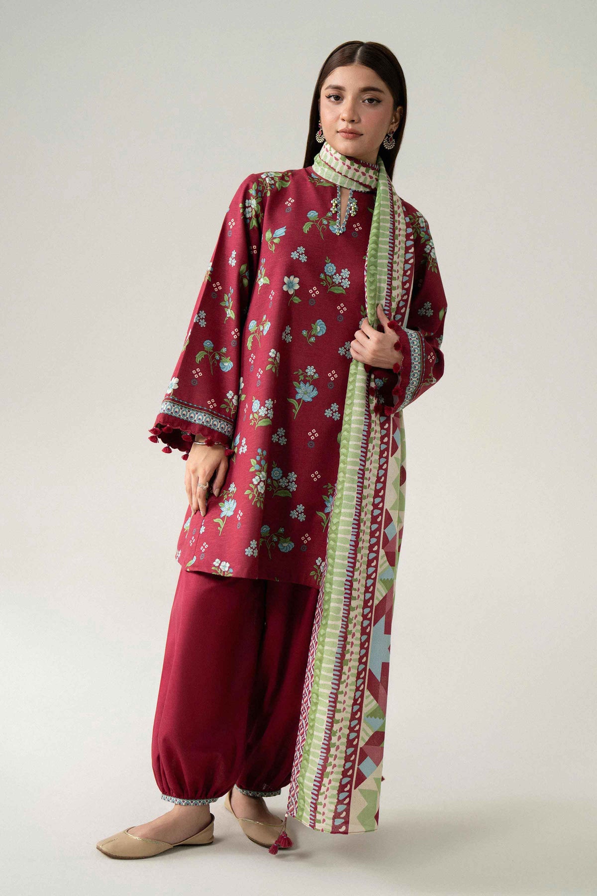 3 Piece - Printed Suit - U3P-NISHA26WV1-68 for, - Unstitched Collection | Nishat | Shop Online